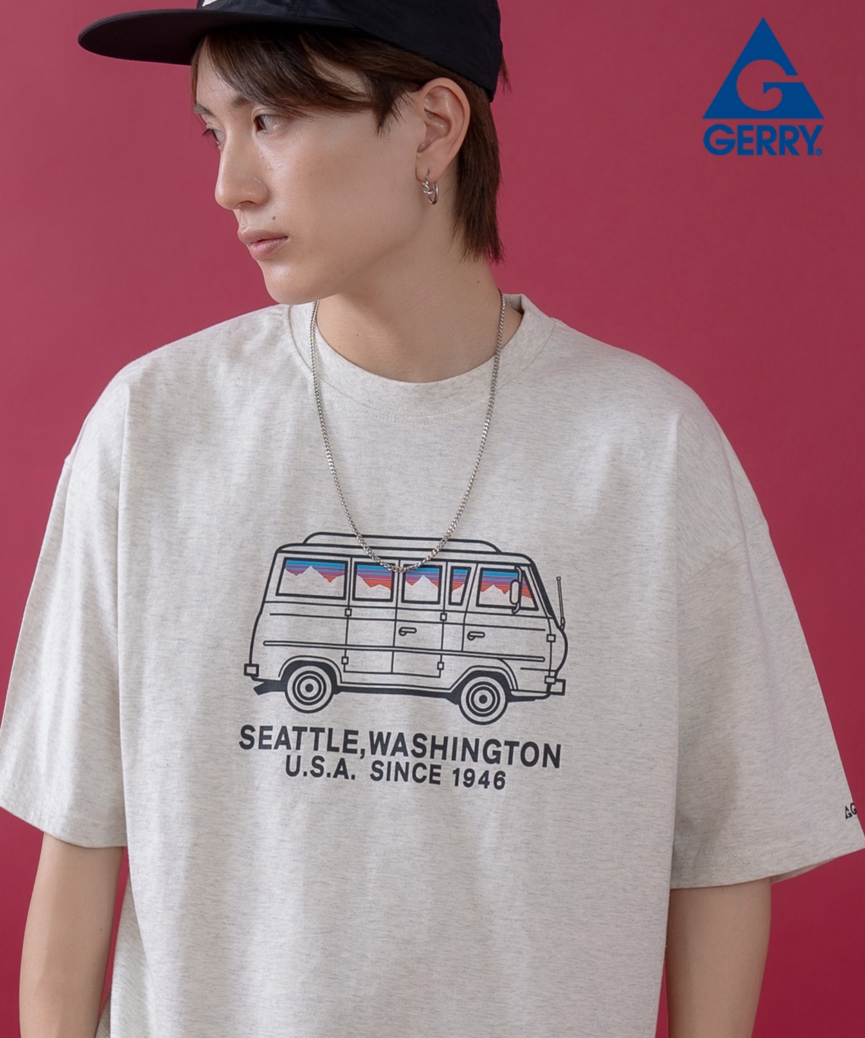 半袖Tシャツ メンズ GERRY ジェリー 別注プリント カットソー フロントプリント ワンポイント プリント アウトドア ストリート アメカジ | GERRY | 03