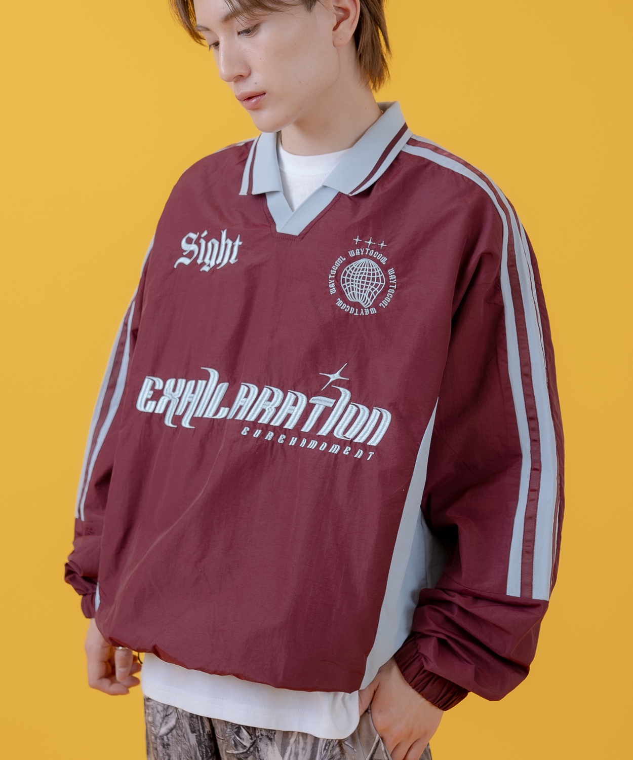 Tシャツ メンズ レディース サッカー ゲームシャツ ナイロン ピステ ポロシャツ カジュアル アメカジ ストリート スケーター ストリート古着MIX 韓国 | improves | 02