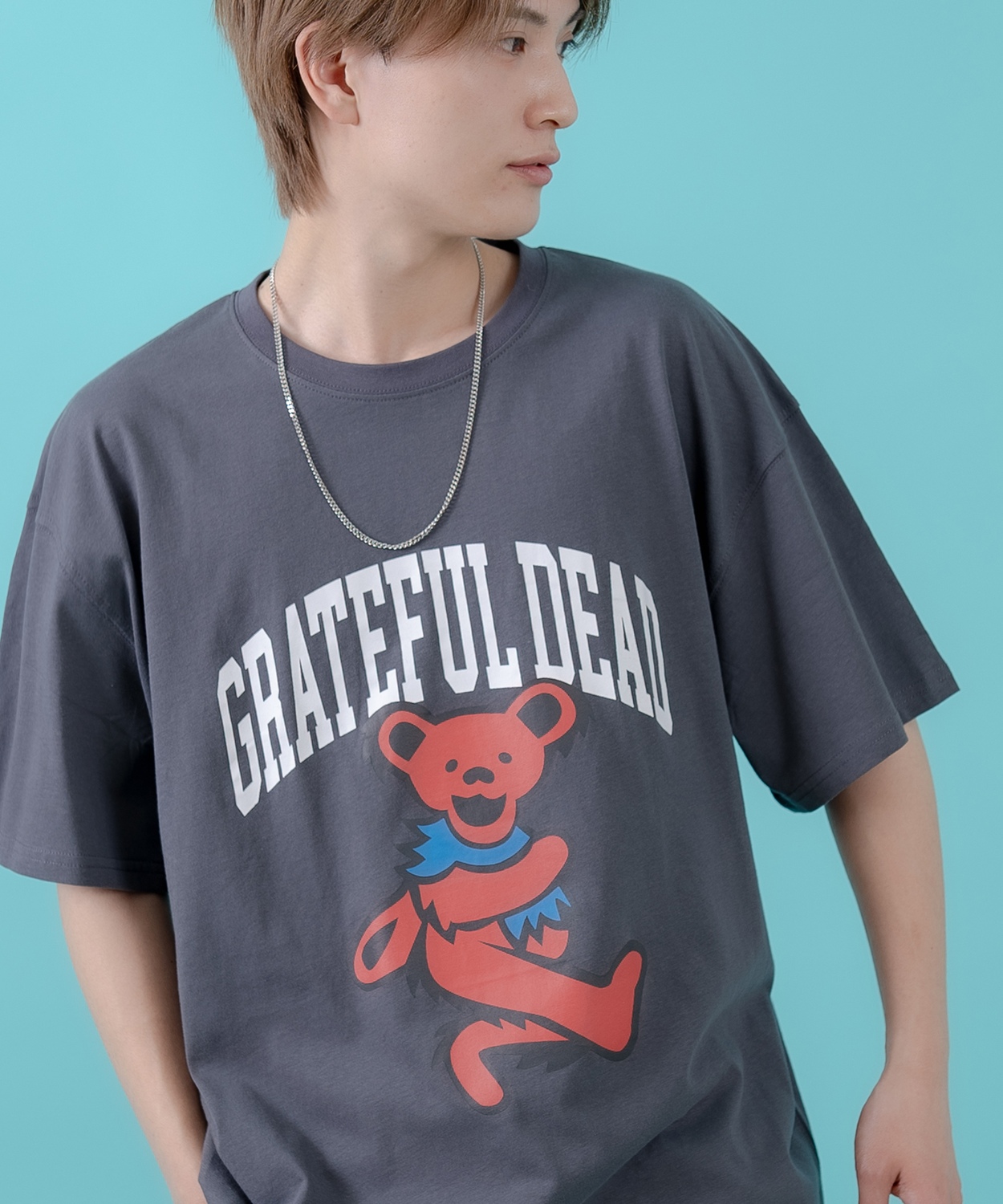 Tシャツ メンズ レディース  GRATEFUL DEAT キャラクター トップス ルーズフィット ゆったり カジュアル アメカジ ストリート スケーター 古着MIX | improves | 01