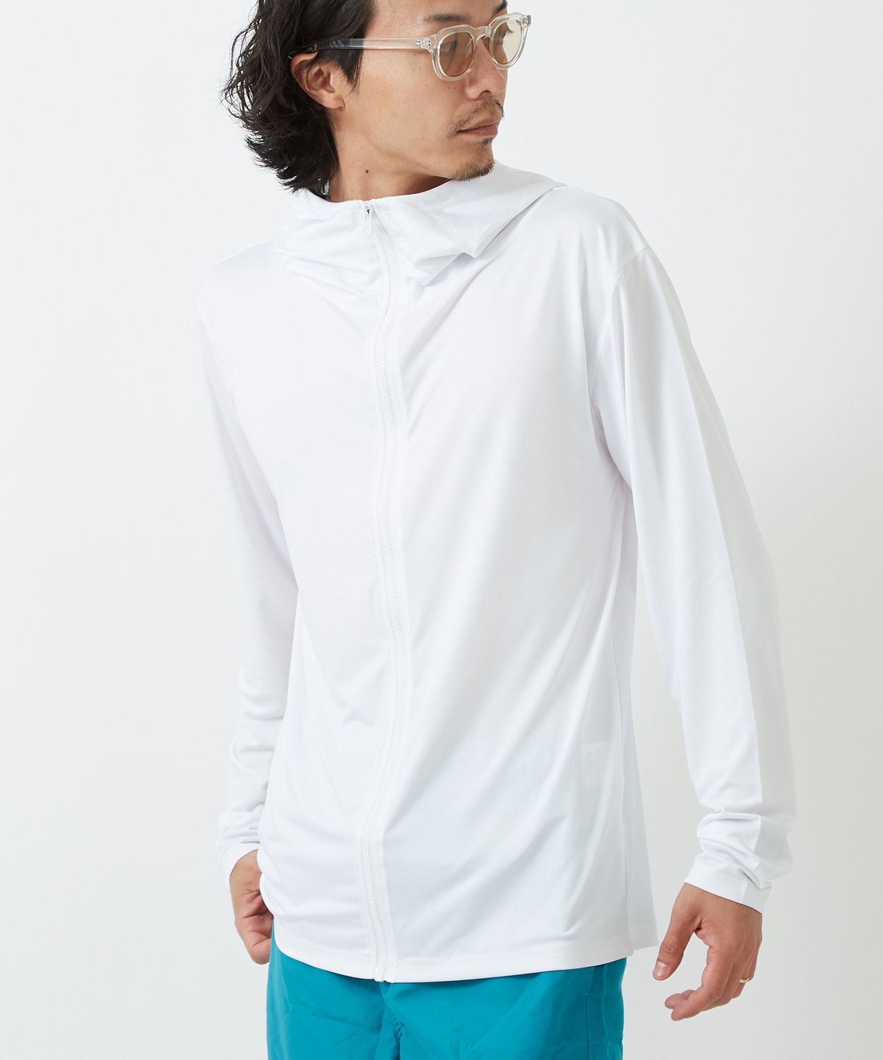 ジップパーカー ラッシュガード メンズ Tシャツ カットソー 長袖 アメカジ カジュアル サーフ ストリート 西海岸 大人カジュアル | improves | 01