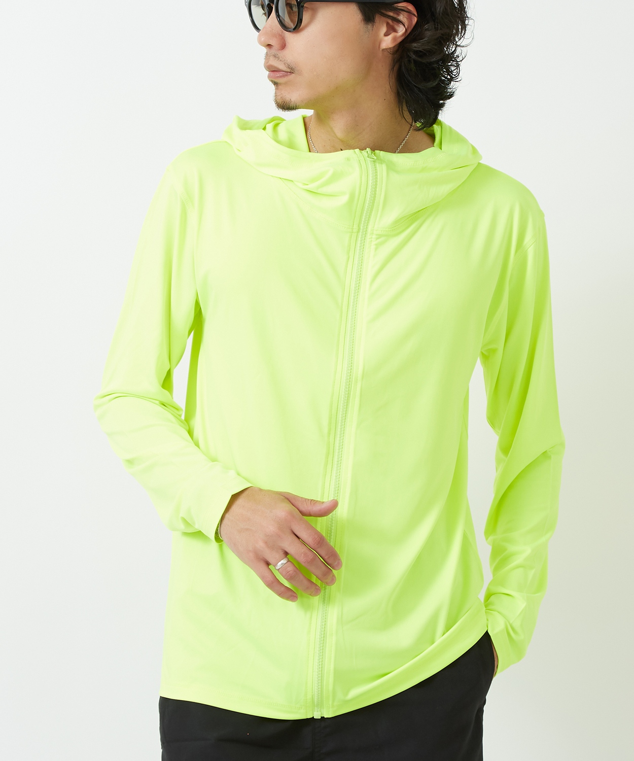 ジップパーカー ラッシュガード メンズ Tシャツ カットソー 長袖 アメカジ カジュアル サーフ ストリート 西海岸 大人カジュアル | improves | 02