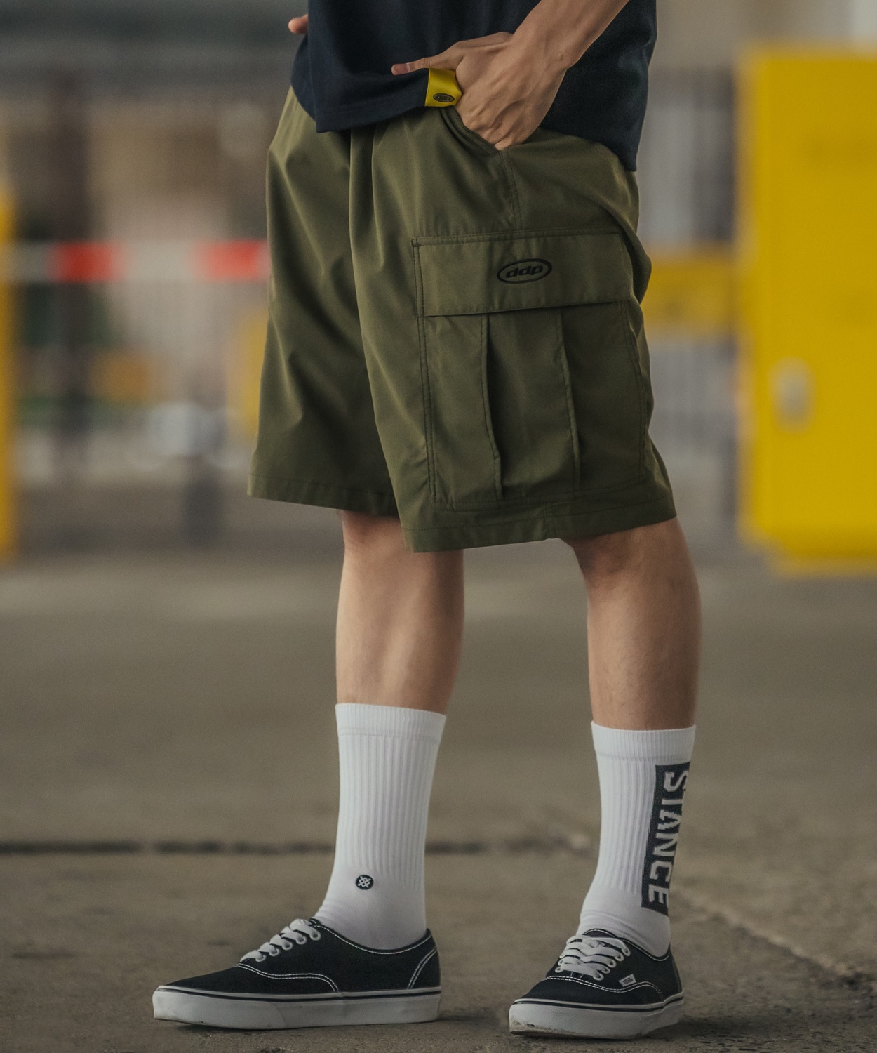 ショートパンツ メンズ レディース ddp カーゴパンツ ハーフパンツ ショーツ 大きめ スケーター ストリート アメカジ カジュアル 古着MIX | improves | 01