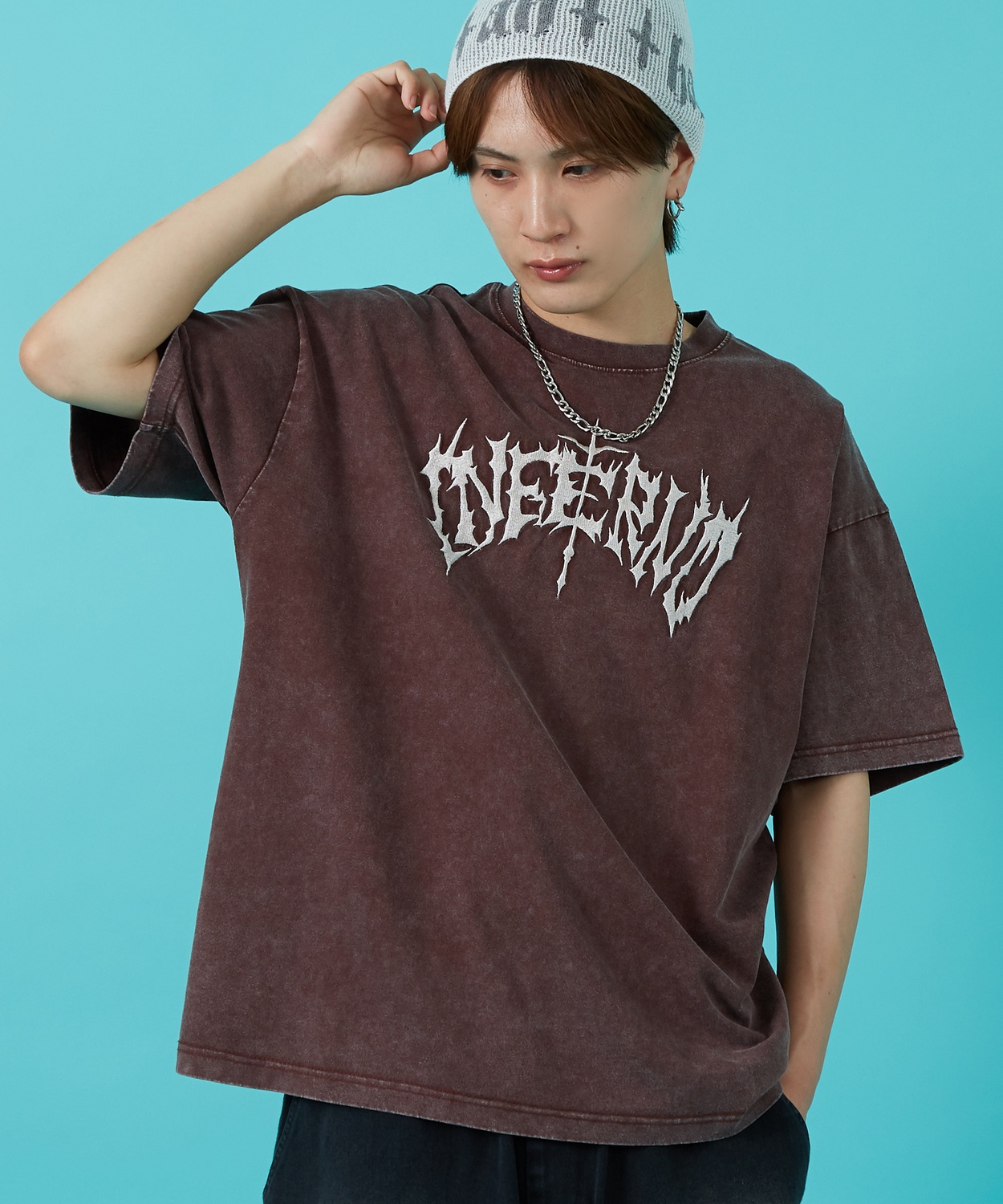 Tシャツ メンズ ウォシュド加工 ピグメント加工 パーカー スウェット アメカジ カジュアル スケーター ストリート 古着MIX 韓国 | improves | 01