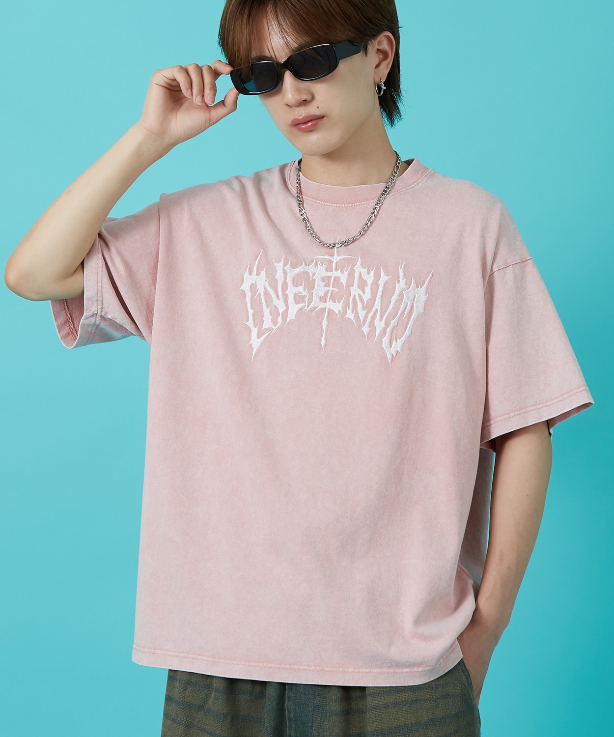 Tシャツ メンズ ウォシュド加工 ピグメント加工 パーカー スウェット アメカジ カジュアル スケーター ストリート 古着MIX 韓国 | improves | 03