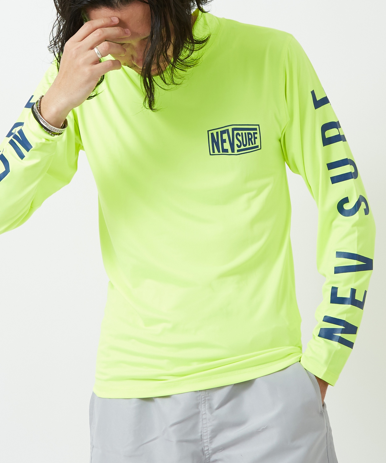 ラッシュガード メンズ Tシャツ カットソー 長袖 アメカジ カジュアル サーフ ストリート 西海岸 大人カジュアル | improves | 01