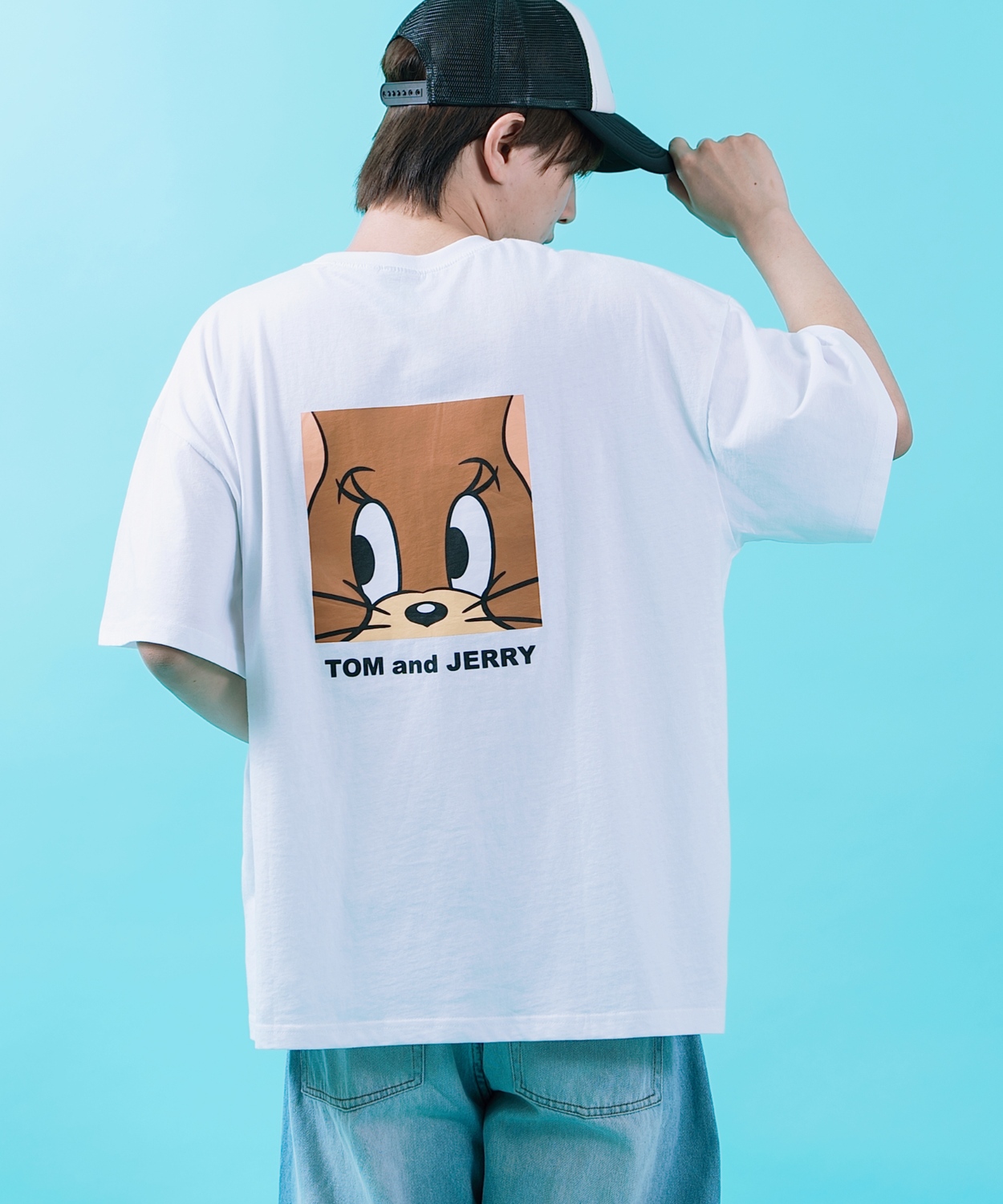 半袖Tシャツ メンズ TOM&JERRY トムとジェリー プリント カットソー カートゥーン 大きめ アメカジ カジュアル スケーター ストリート 古着MIX | improves | 03
