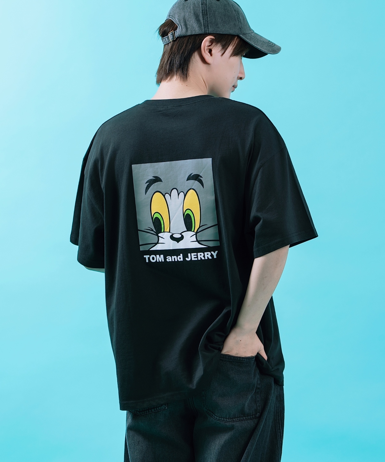 半袖Tシャツ メンズ TOM&JERRY トムとジェリー プリント カットソー カートゥーン 大きめ アメカジ カジュアル スケーター ストリート 古着MIX | improves | 05