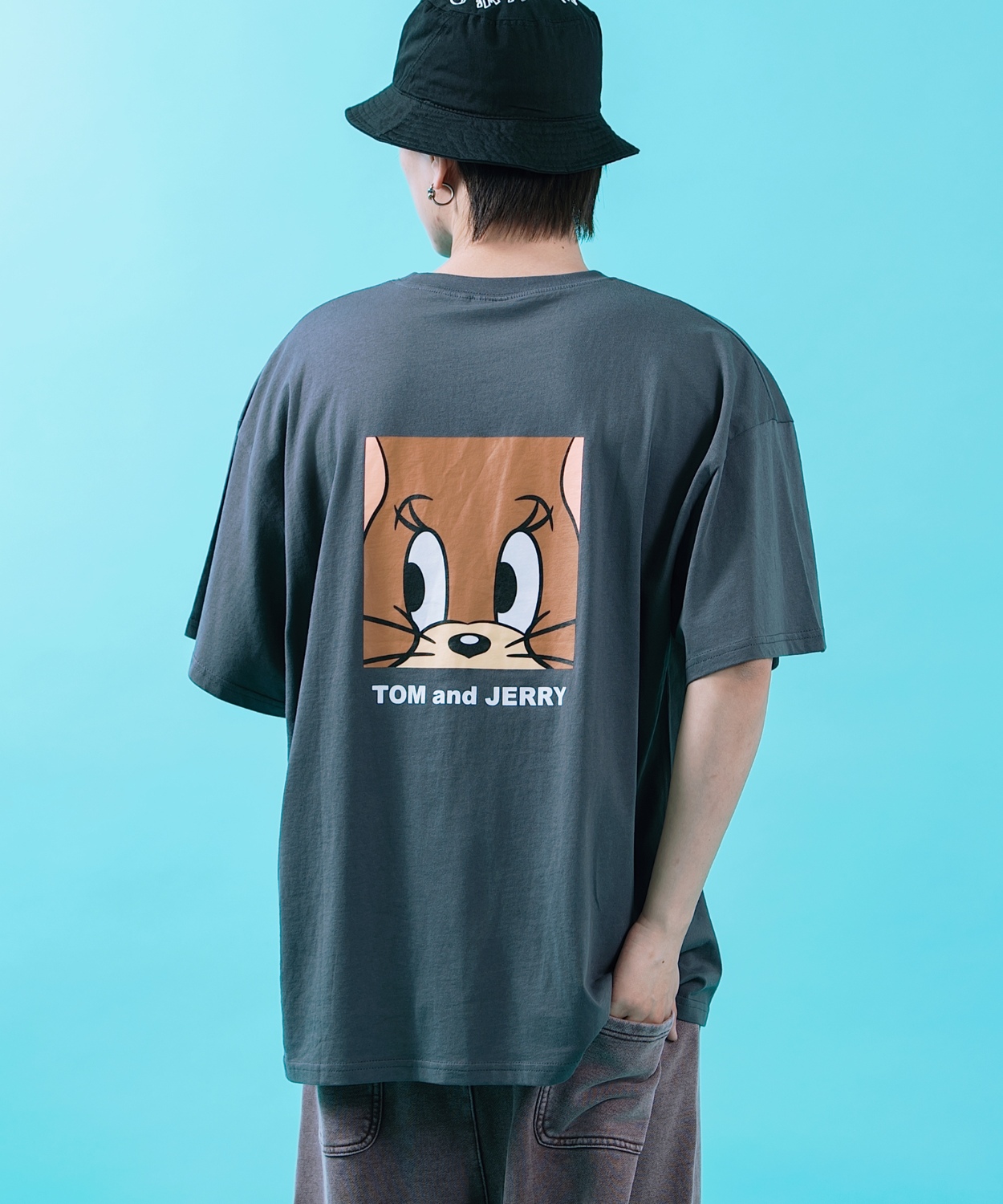 半袖Tシャツ メンズ TOM&JERRY トムとジェリー プリント カットソー カートゥーン 大きめ アメカジ カジュアル スケーター ストリート 古着MIX | improves | 06