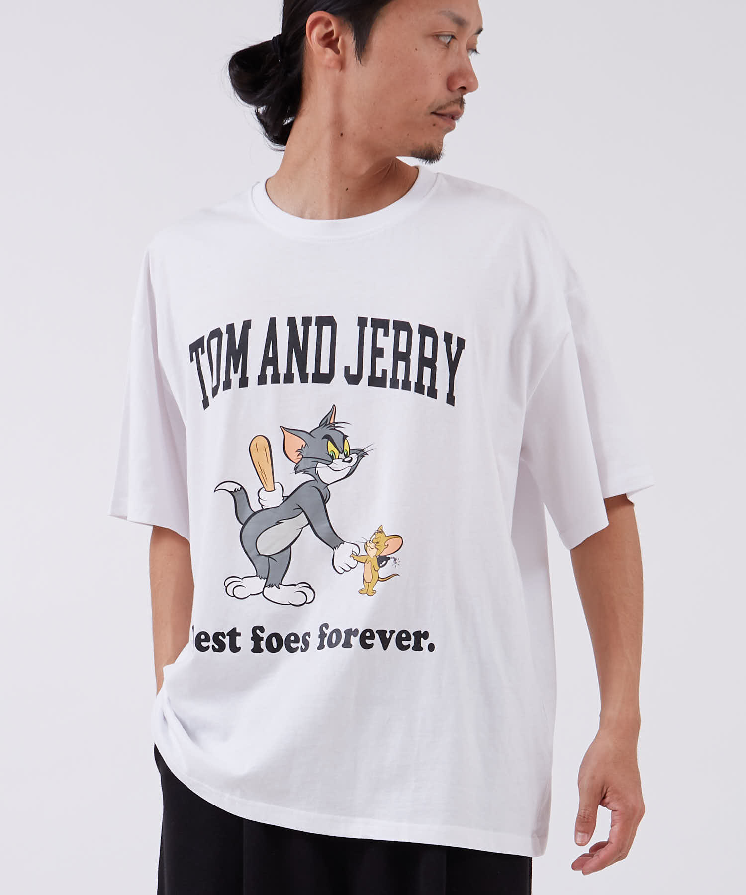 半袖Tシャツ メンズ TOM&JERRY トムとジェリー プリント カットソー カートゥーン 大きめ アメカジ カジュアル スケーター ストリート 古着MIX | improves | 03