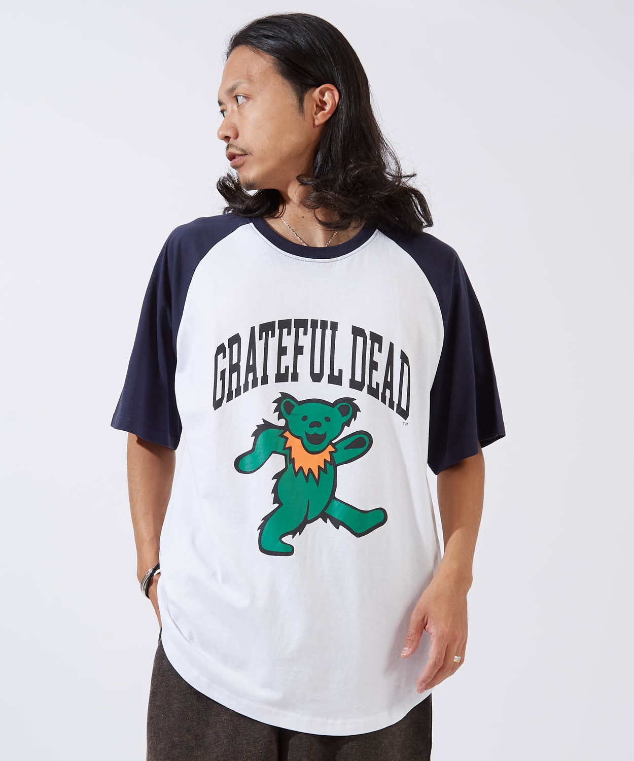 半袖Tシャツ メンズ GRATEFUL DEAT グレイトフルデッド カットソー ラグラン キャラクター オーバーサイズ ビッグシルエット 大きめ カジュアル アメカジ | improves | 01