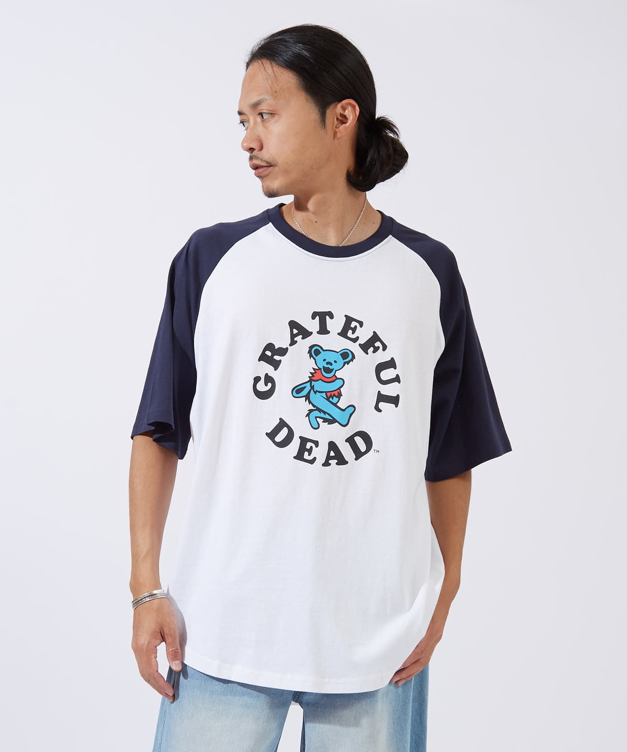 半袖Tシャツ メンズ GRATEFUL DEAT グレイトフルデッド カットソー ラグラン キャラクター オーバーサイズ ビッグシルエット 大きめ カジュアル アメカジ | improves | 01