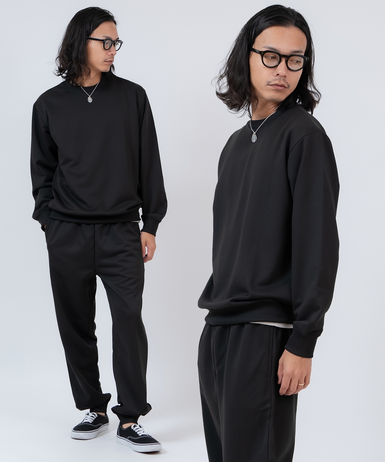 スウェット セットアップ メンズ レディース トレーナー ジョガーパンツ スムース裏毛 無地 ゆったり リラックス ストリート ビッグシルエット ルームウェア | improves | 01