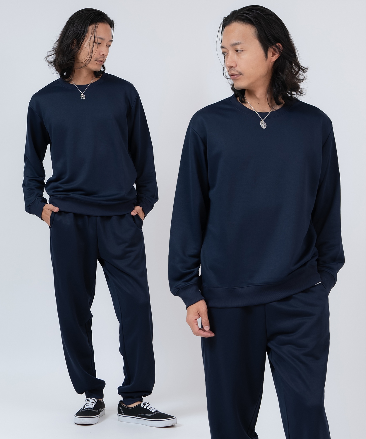 スウェット セットアップ メンズ レディース トレーナー ジョガーパンツ スムース裏毛 無地 ゆったり リラックス ストリート ビッグシルエット ルームウェア | improves | 04