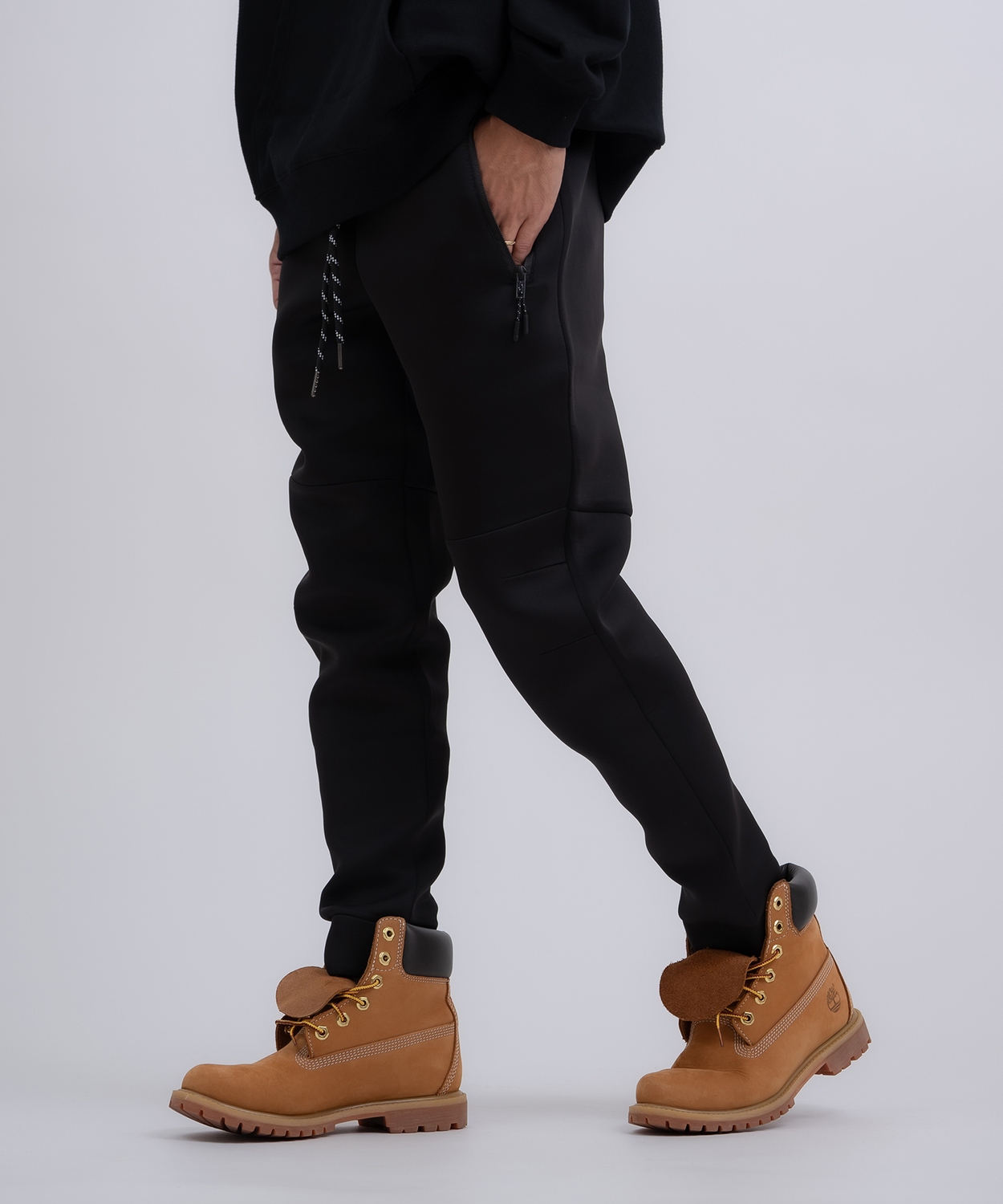 ジョガーパンツ メンズ イージーパンツ トラックパンツ ベーシック スポーツミックス テック カジュアル Y2K ストリート ブラック グレー | improves | 01