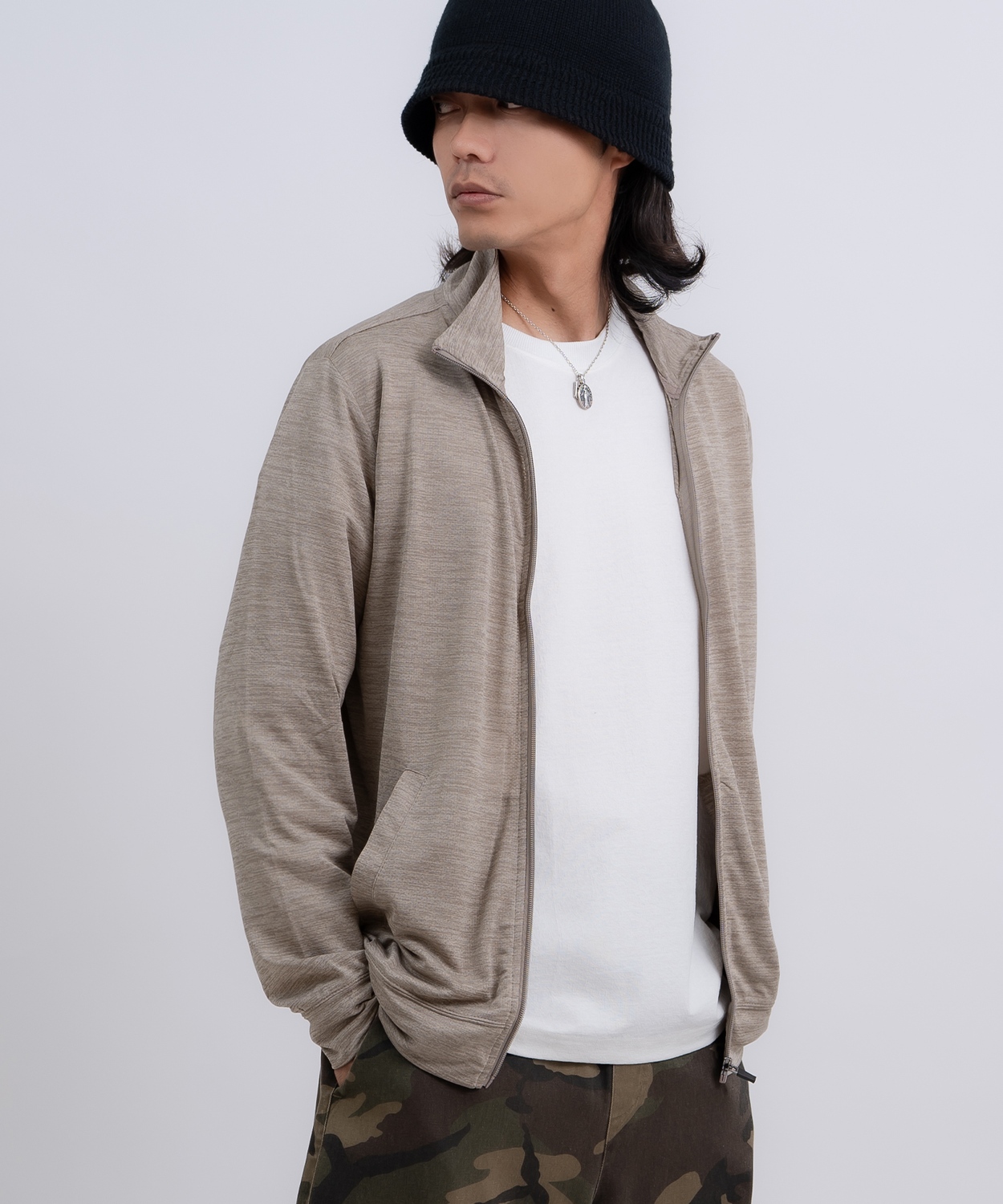 トラックジャケット ジャージ メンズ ブルゾン ジップアップ ストレッチ アウター スポーツ トレーニング ルームウェア ストリート カジュアル 韓国ファッション | improves | 04