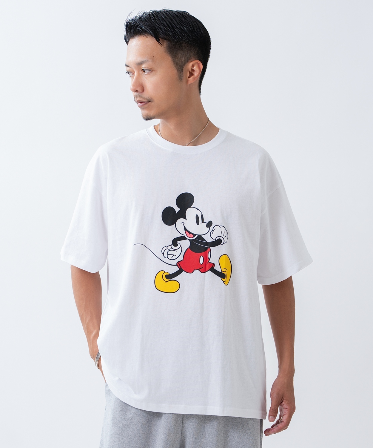 カットソー メンズ ミッキーマウス キャラT キャラクター 半袖 Tシャツ トップス 綿100％ カジュアル アメカジ ストリート スケーター 古着MIX | improves | 01
