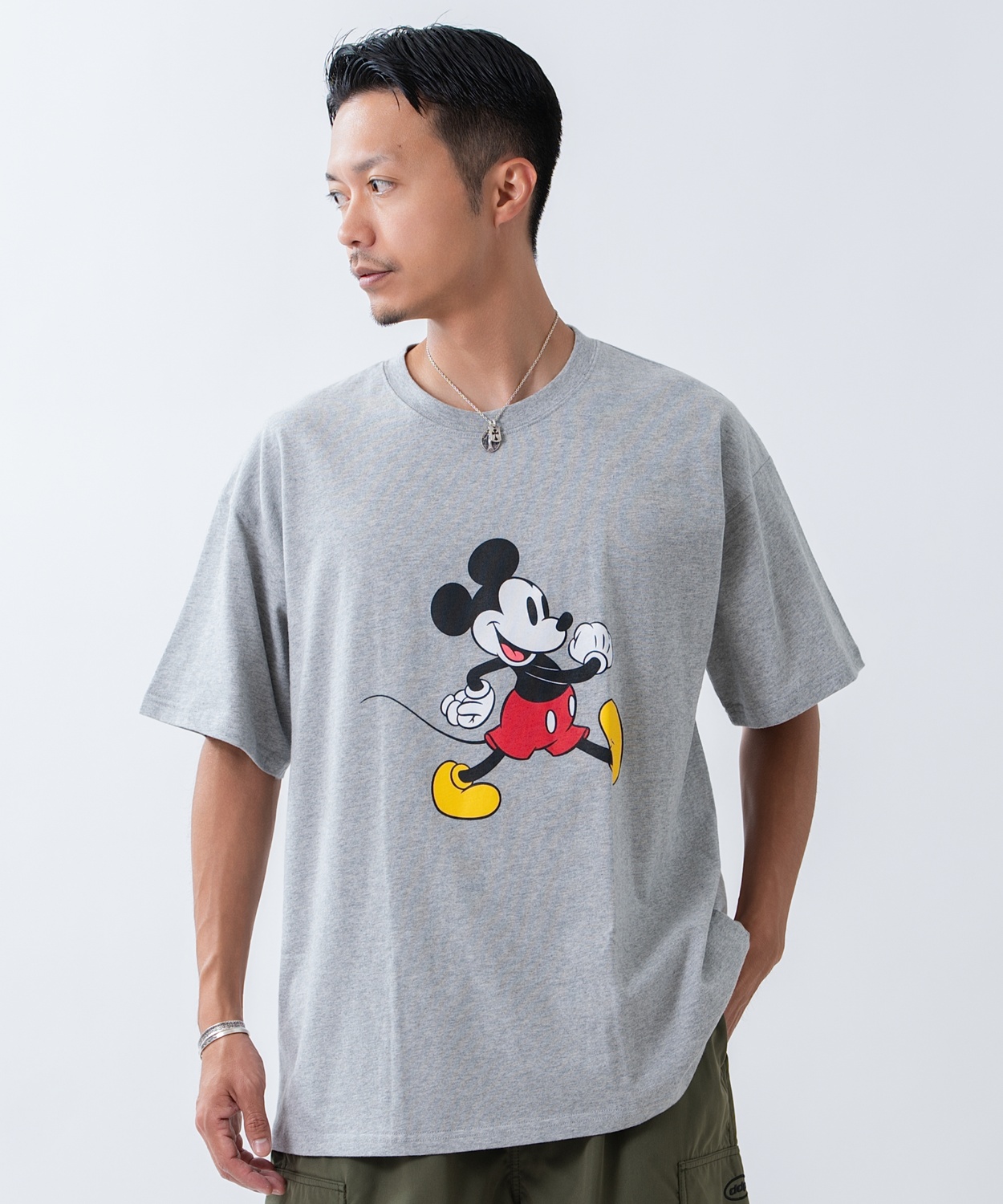 カットソー メンズ ミッキーマウス キャラT キャラクター 半袖 Tシャツ トップス 綿100％ カジュアル アメカジ ストリート スケーター 古着MIX | improves | 02