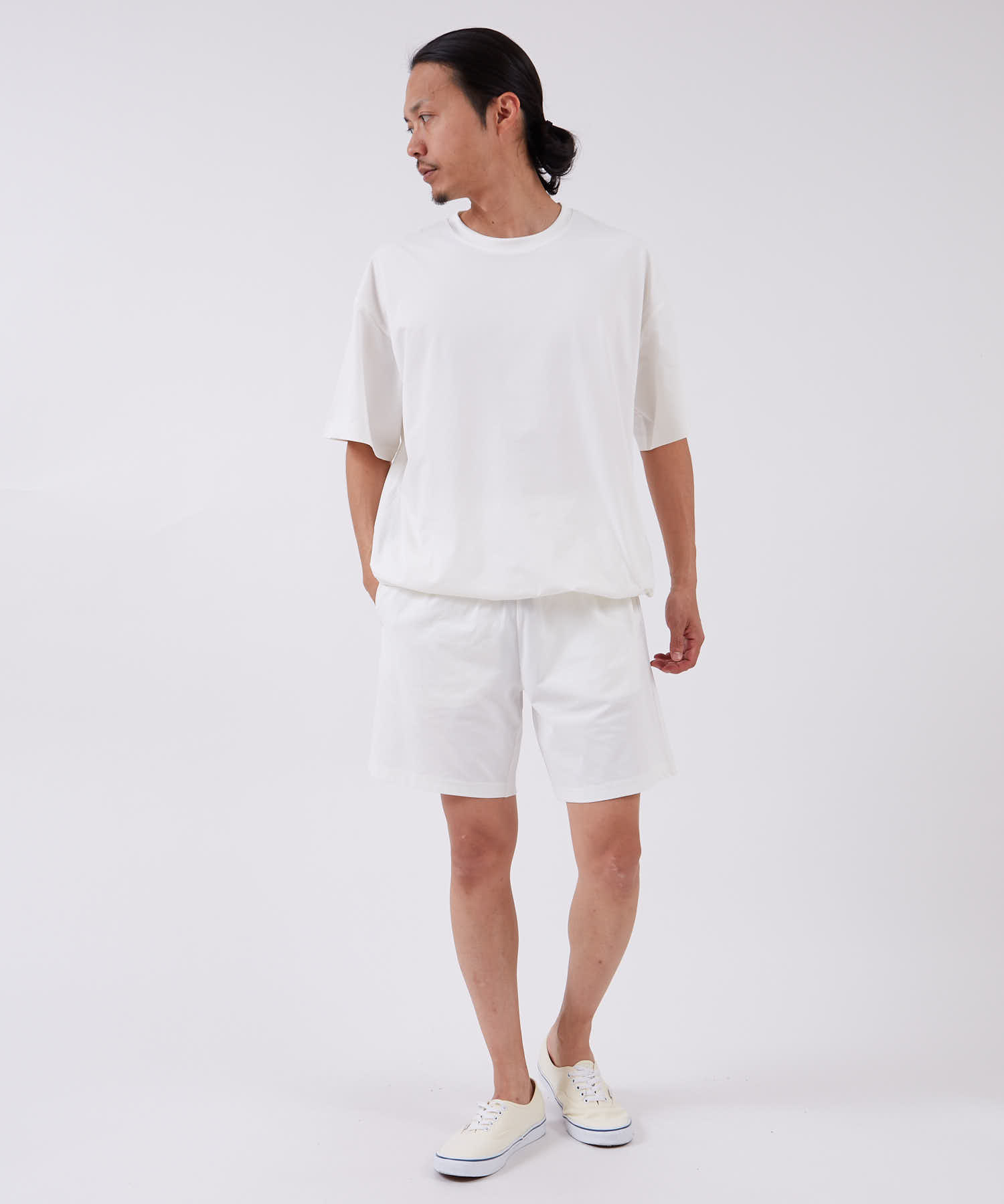 セットアップ 半袖Tシャツ ハーフパンツ メンズ SHISKY 上下 2点組 ドライ 速乾 無地 ビッグシルエット ワイド ストリート カジュアル 夏 | improves | 02