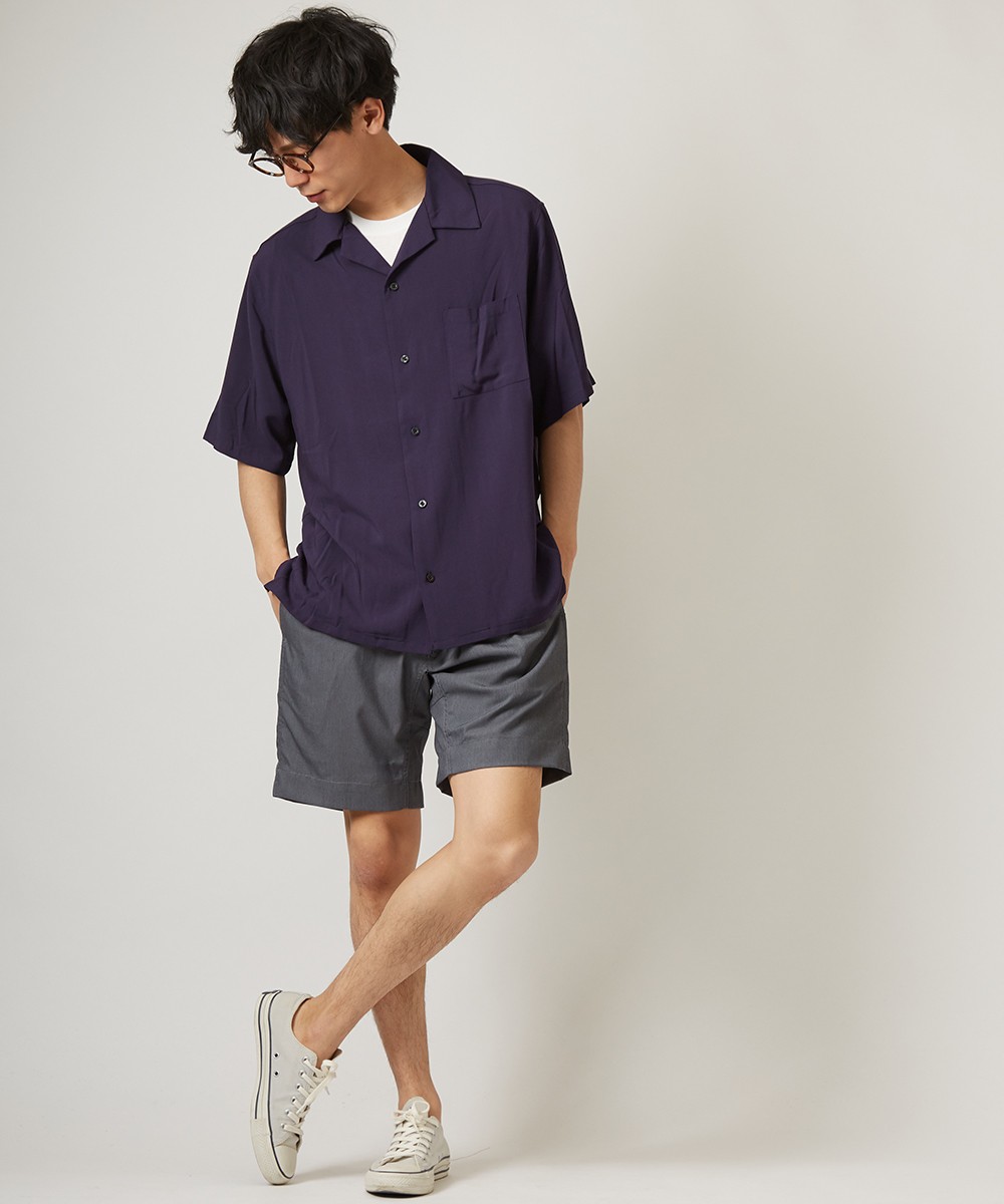 60s 開襟 レーヨンシャツ 半袖 50187_1.jpg