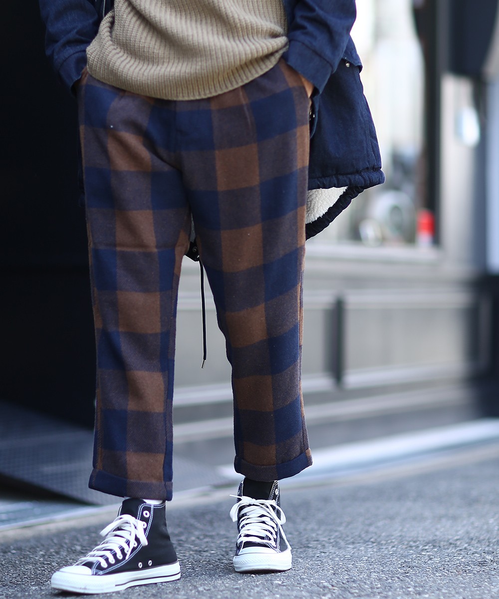 テーパードパンツ メンズ メルトン 暖かい あったか テーパード パンツ チェック柄 無地 ダブル裾 ワイド ゆったり チェックパンツ Improves Improves インプローブス 通販 Yahoo ショッピング テーパードパンツ メンズ メルトン 暖かい あったか テーパード パンツ チェック柄 無地 ダブル裾 ワイド ゆったり チェックパンツ Improves Improves インプローブス 通販 Yahoo ショッピング