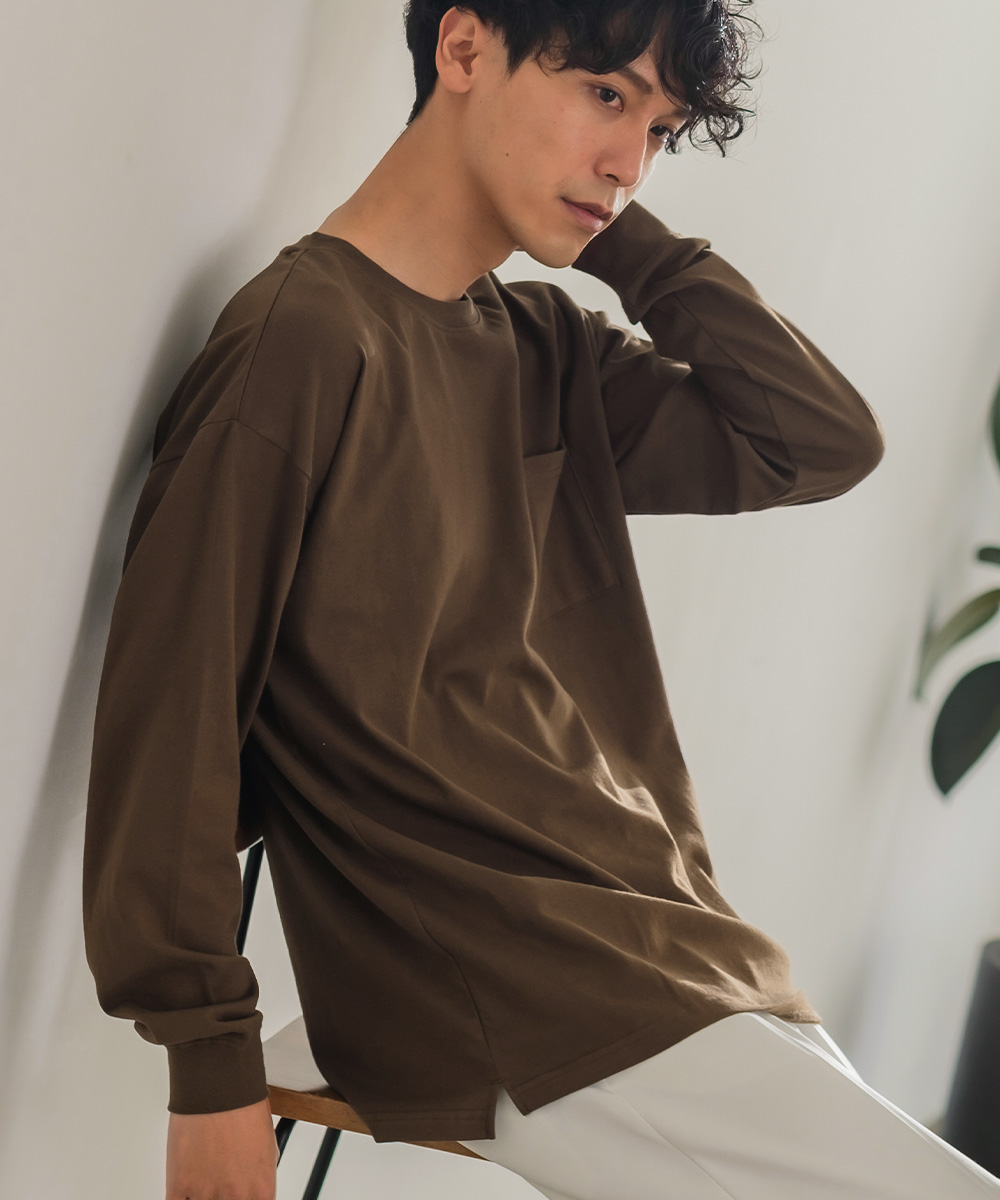 improves（インプローブス） ロンT 無地 Tシャツ メンズ 長袖Tシャツ