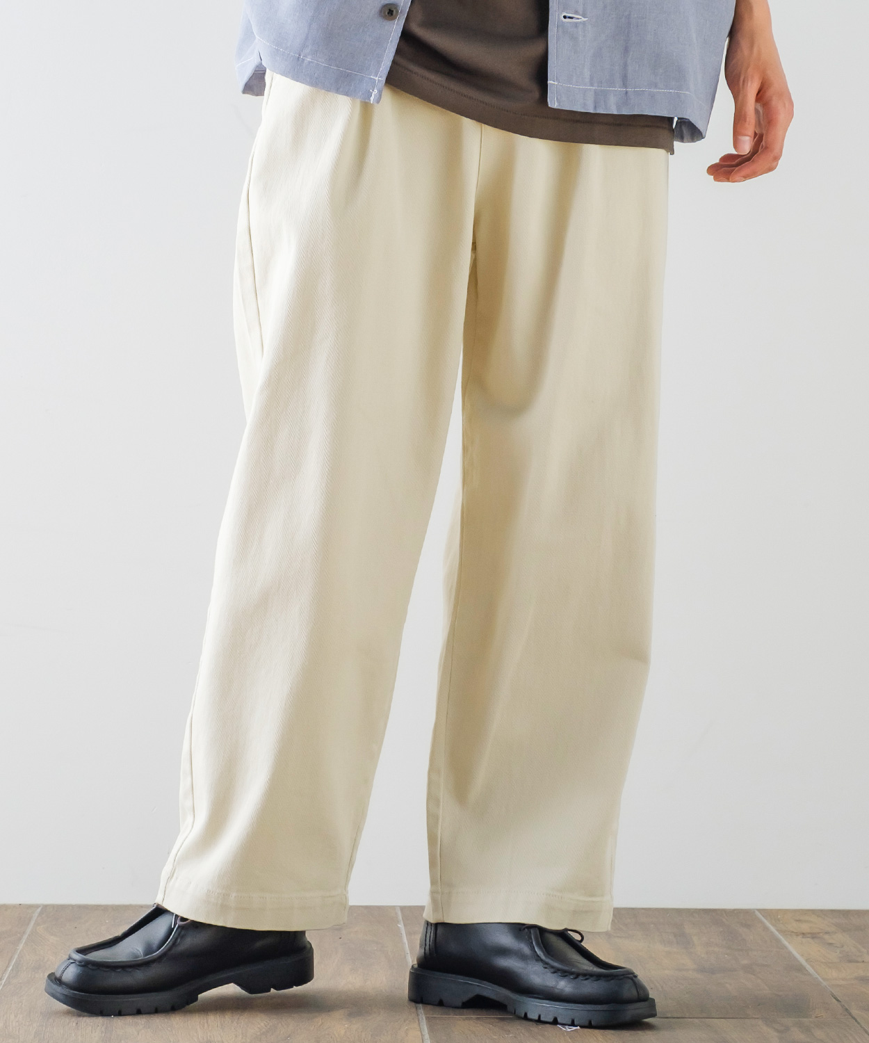 improves カツラギ ワイド タックパンツ メンズ レディース