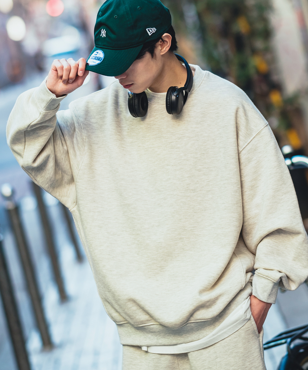 トレーナー メンズ 13.4オンス ヘビーウエイト 裏起毛 クルーネック スウェット スエット オーバーサイズ シンプル 古着MIX スポーティー ストリート | improves | 01