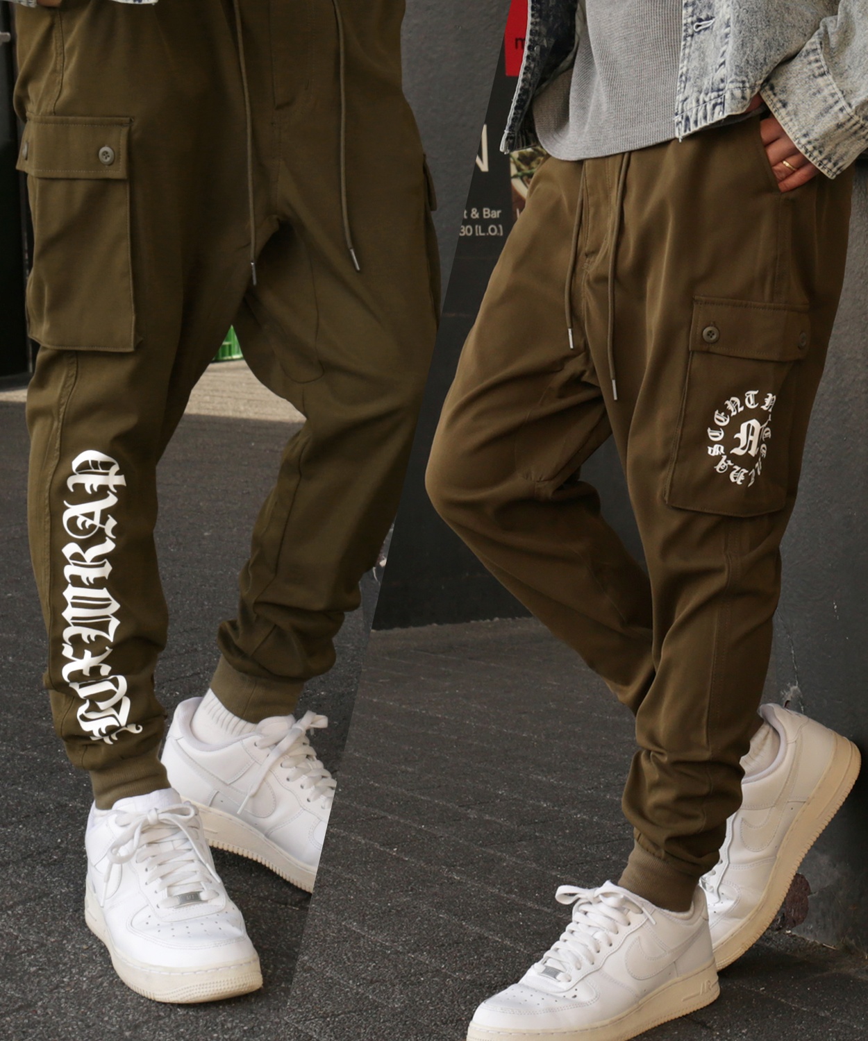 カーゴパンツ メンズ レディース NULL サルエル ジョガー イージー  テーパード  ストレッチ アメカジ カジュアル スケーター ストリート 韓国ファッション | improves | 03