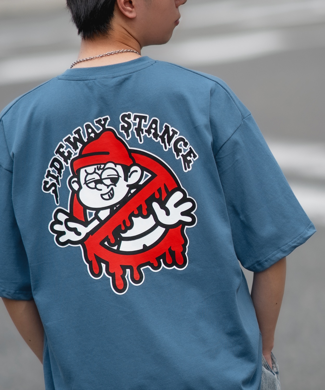 半袖Tシャツ メンズ SIDEWAY STANCE サイドウェイスタンス オリジナルプリント グラフ...