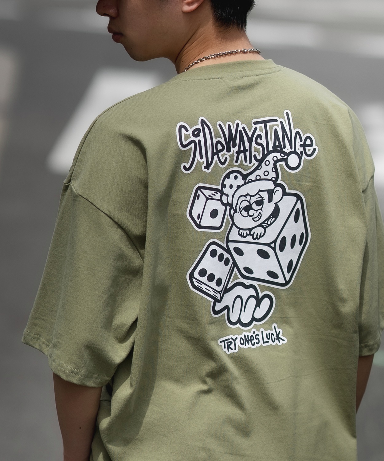 半袖Tシャツ メンズ SIDEWAY STANCE サイドウェイスタンス オリジナルプリント ダイス...