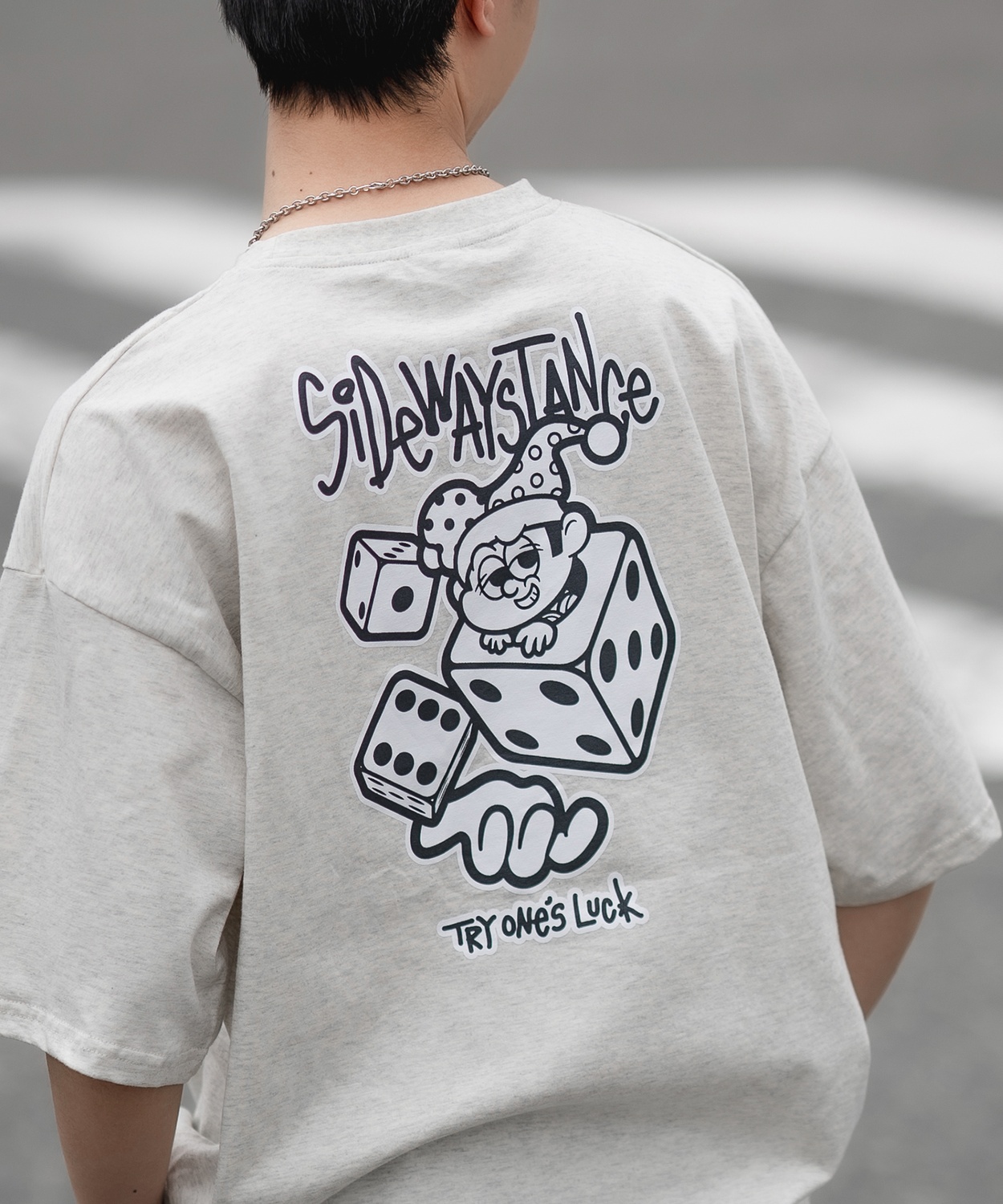 ArgueCultureスタンドＴシャツホック中華風ロゴ肩パットおしゃれ improves 半袖Tシャツ メンズ SIDEWAY STANCE サイドウェイ
