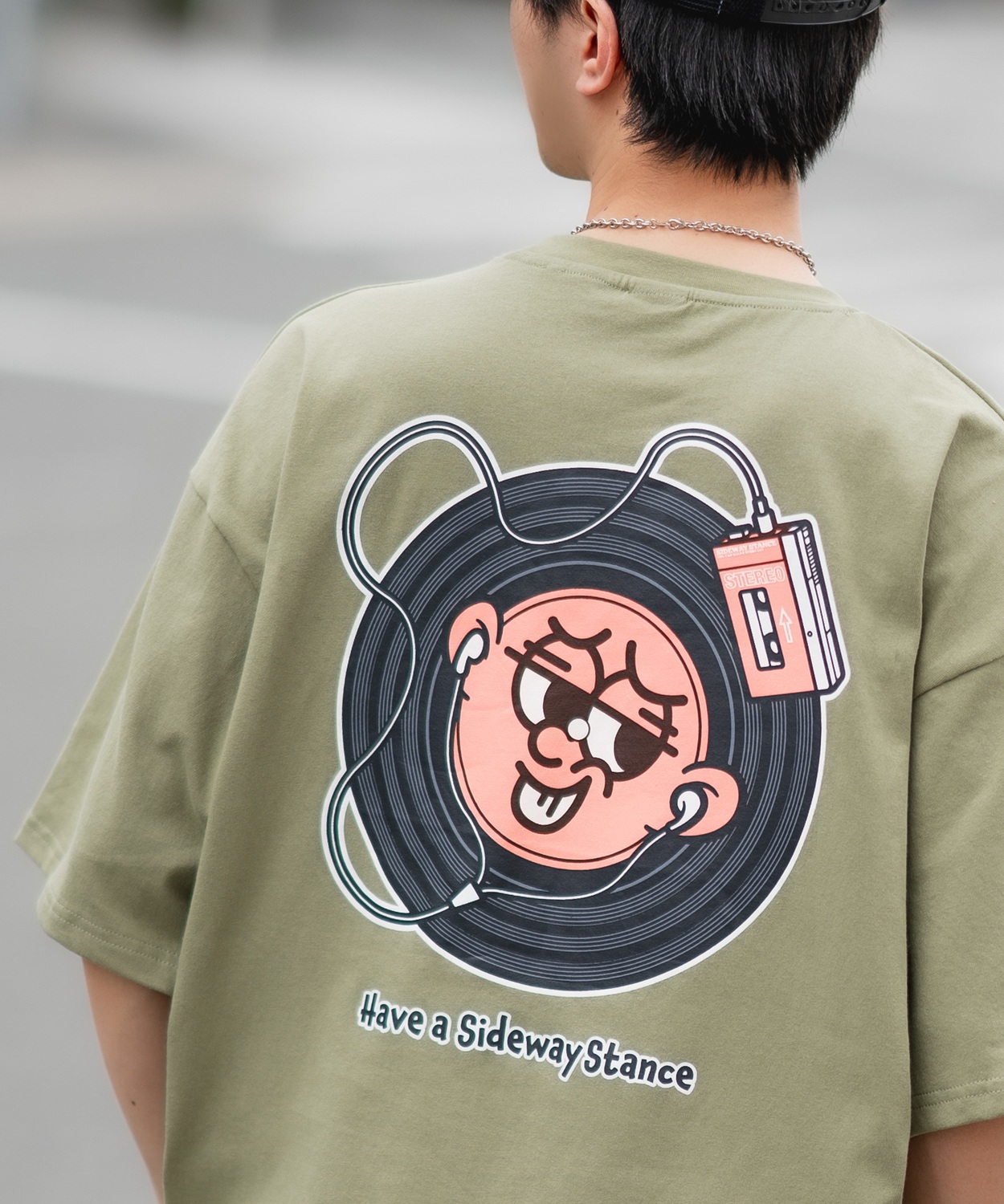 半袖Tシャツ メンズ SIDEWAY STANCE サイドウェイスタンス オリジナルプリント グラフ...