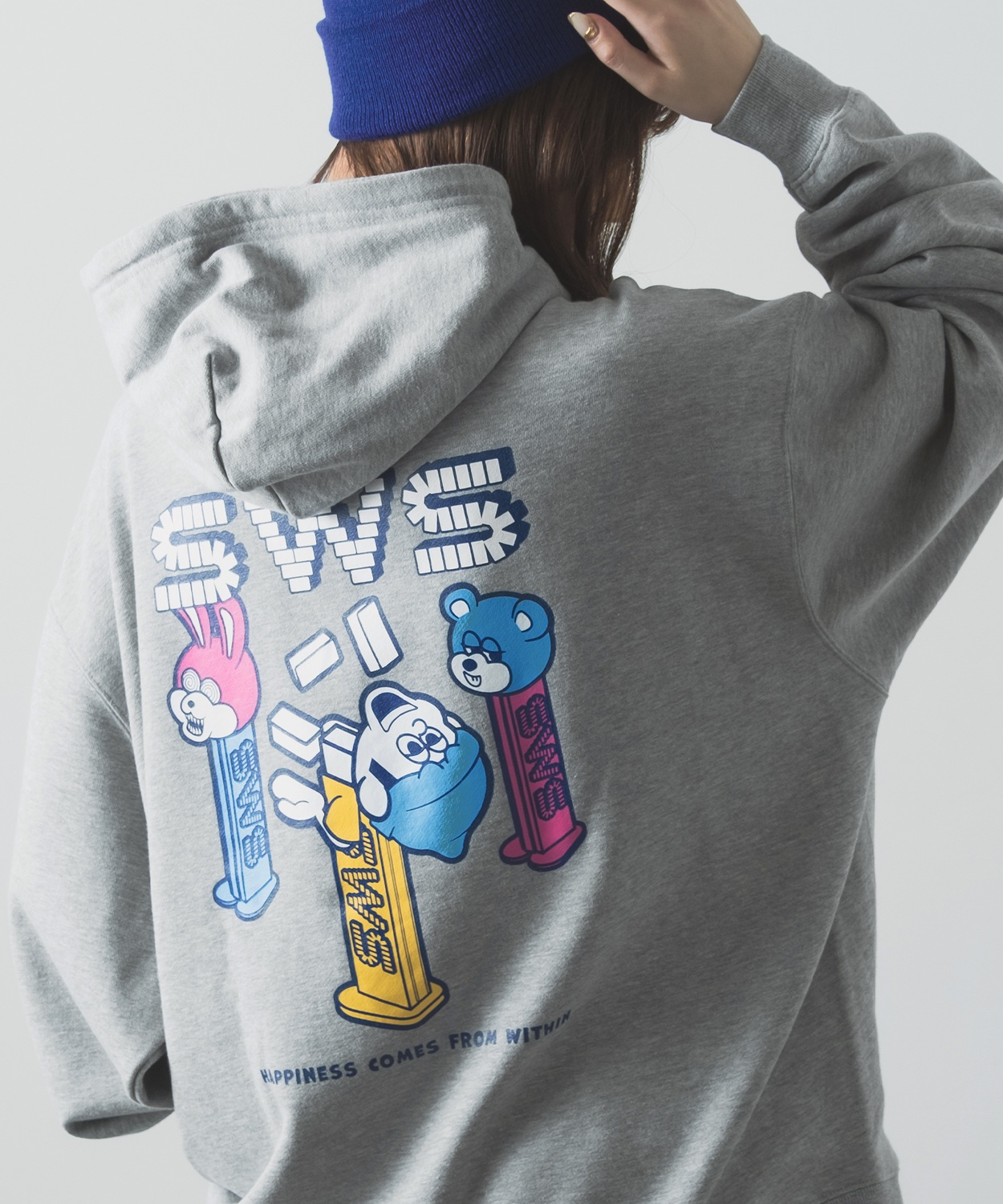 パーカー メンズ SIDEWAY STANCE サイドウェイスタンス オリジナルプリント グラフィック スウェット キャンディトイ オーバーサイズ アメカジ カジュアル | improves | 04