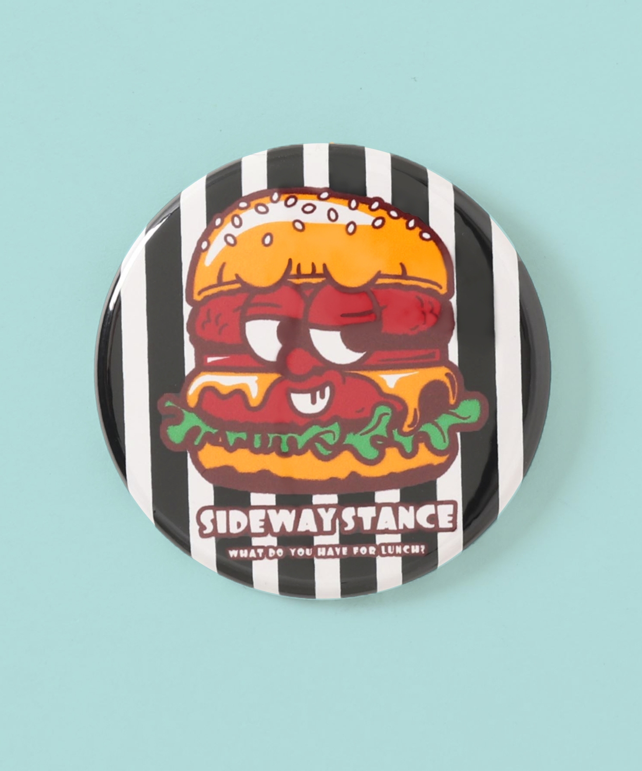 缶バッジ メンズ SIDEWAY STANCE サイドウェイスタンス オリジナルプリント グラフィック アメカジ カジュアル スケーター ストリート 韓国ファッション | improves | 05