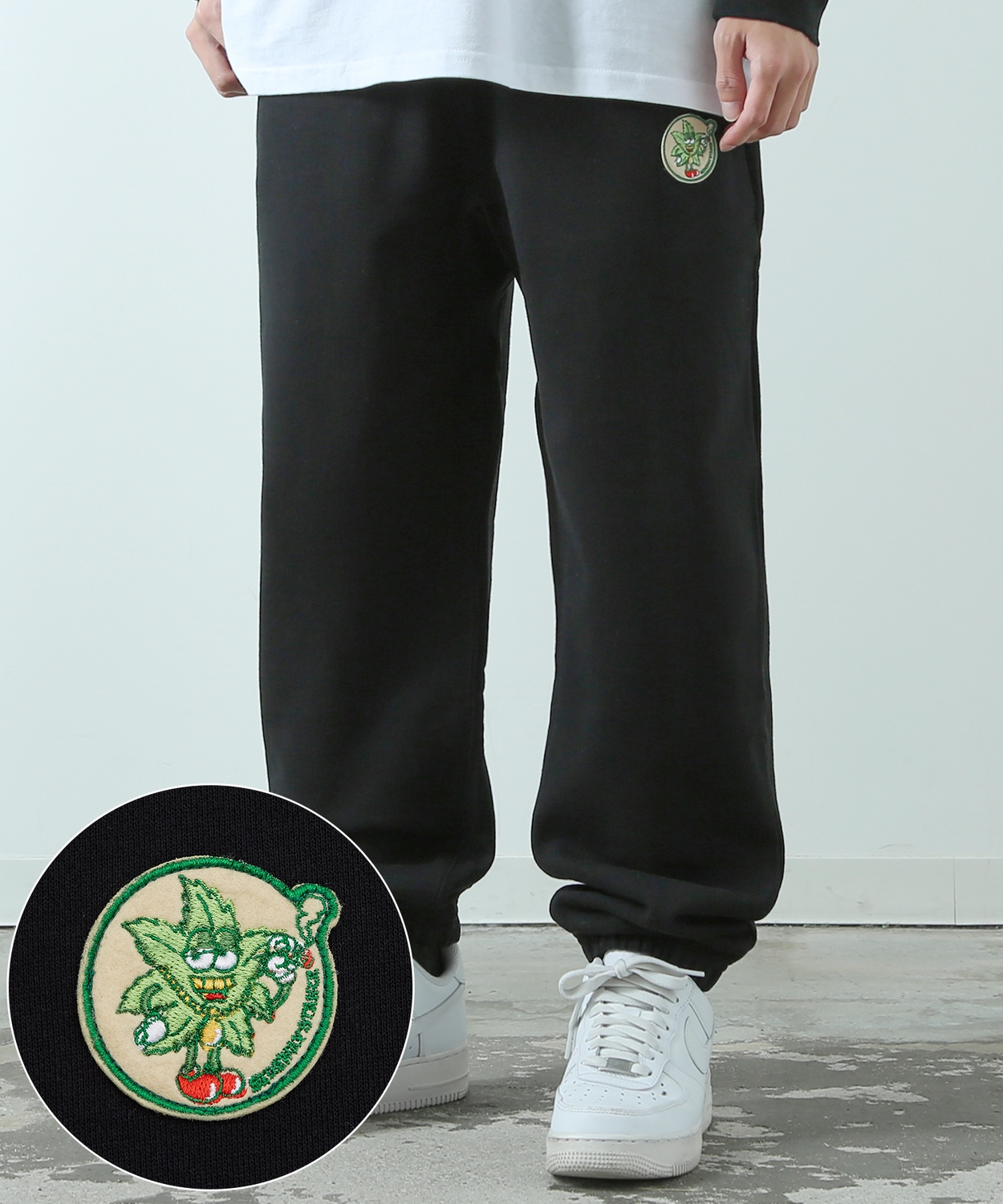 スウェットパンツ メンズ SIDEWAY STANCE サイドウェイスタンス オリジナル ワッペン刺しゅう 裏毛 ジョガーパンツ アメカジ スケーター ストリート 韓国 | improves | 06