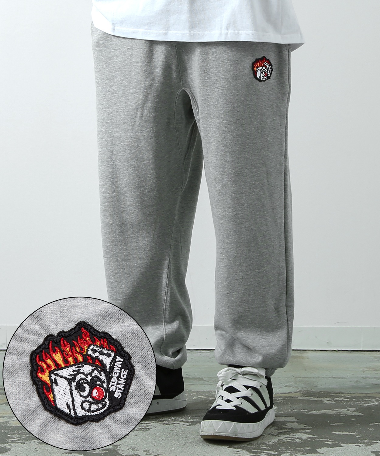 スウェットパンツ メンズ SIDEWAY STANCE サイドウェイスタンス オリジナル ワッペン刺しゅう 裏毛 ジョガーパンツ アメカジ スケーター ストリート 韓国 | improves | 11