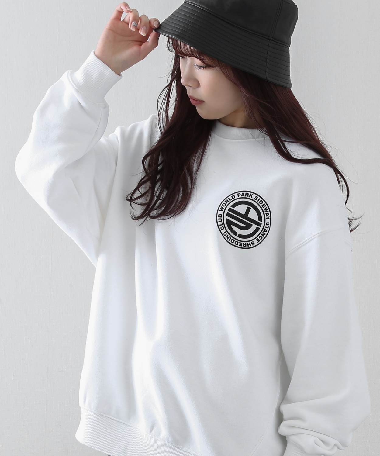 トレーナー メンズ レディース SIDEWAY STANCE サイドウェイスタンス オリジナルプリント グラフィック スウェット ロゴサークル オーバーサイズ | improves | 01