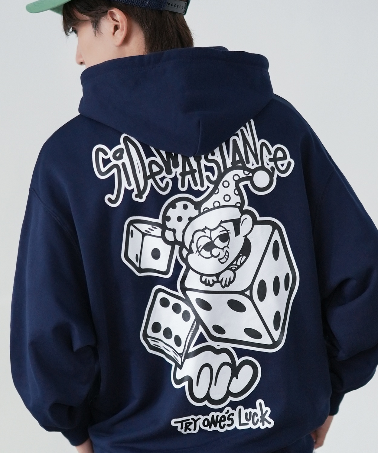 パーカー メンズ SIDEWAY STANCE サイドウェイスタンス オリジナルプリント グラフィック スウェット ダイス タギング オーバーサイズ アメカジ カジュアル | improves | 04