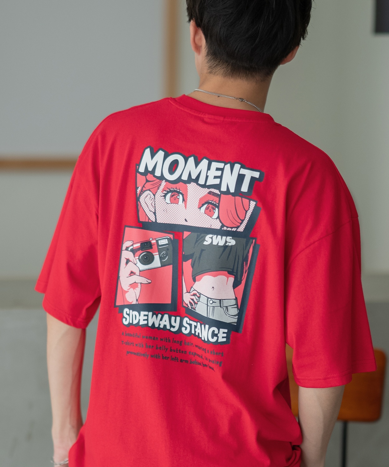 半袖Tシャツ メンズ SIDEWAY STANCE サイドウェイスタンス オリジナルプリント モーメントガール グラフィック カットソー アメカジ スケーター ストリート | improves | 03