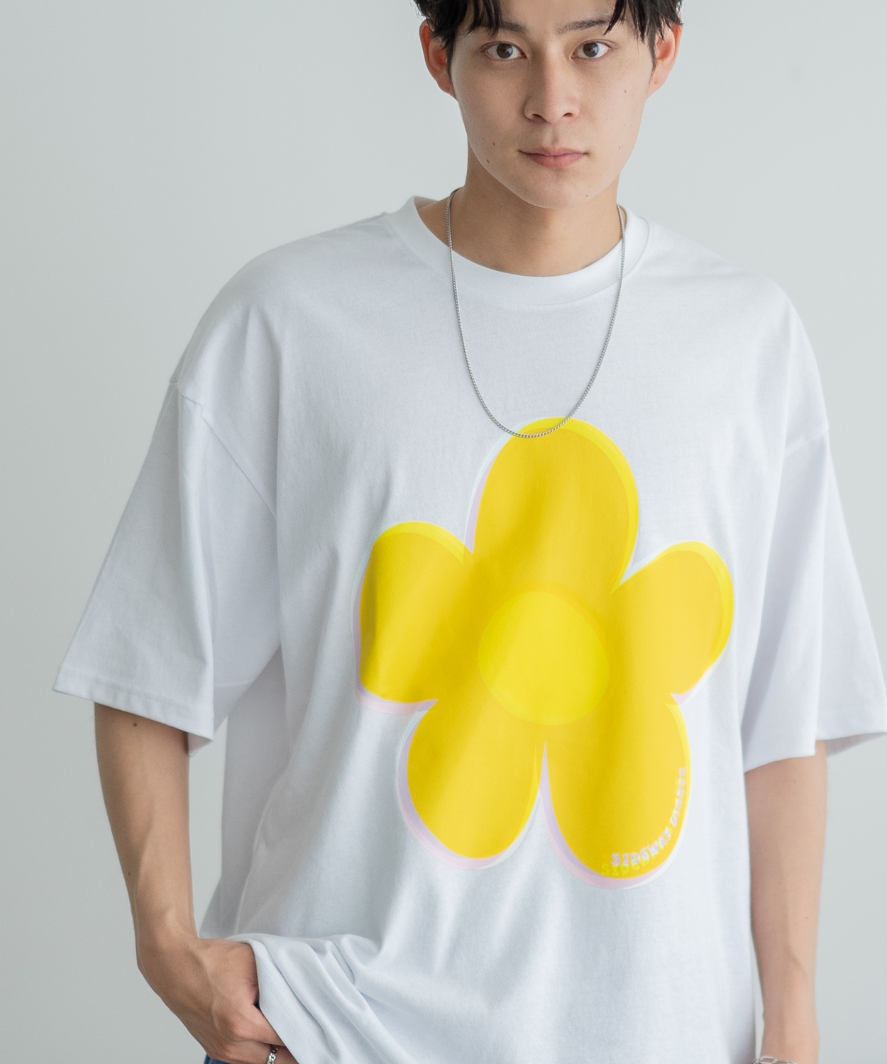 半袖Tシャツ メンズ SIDEWAY STANCE サイドウェイスタンス オリジナルプリント モザイクフラワー グラフィック カットソー アメカジ スケーター ストリート | improves | 02