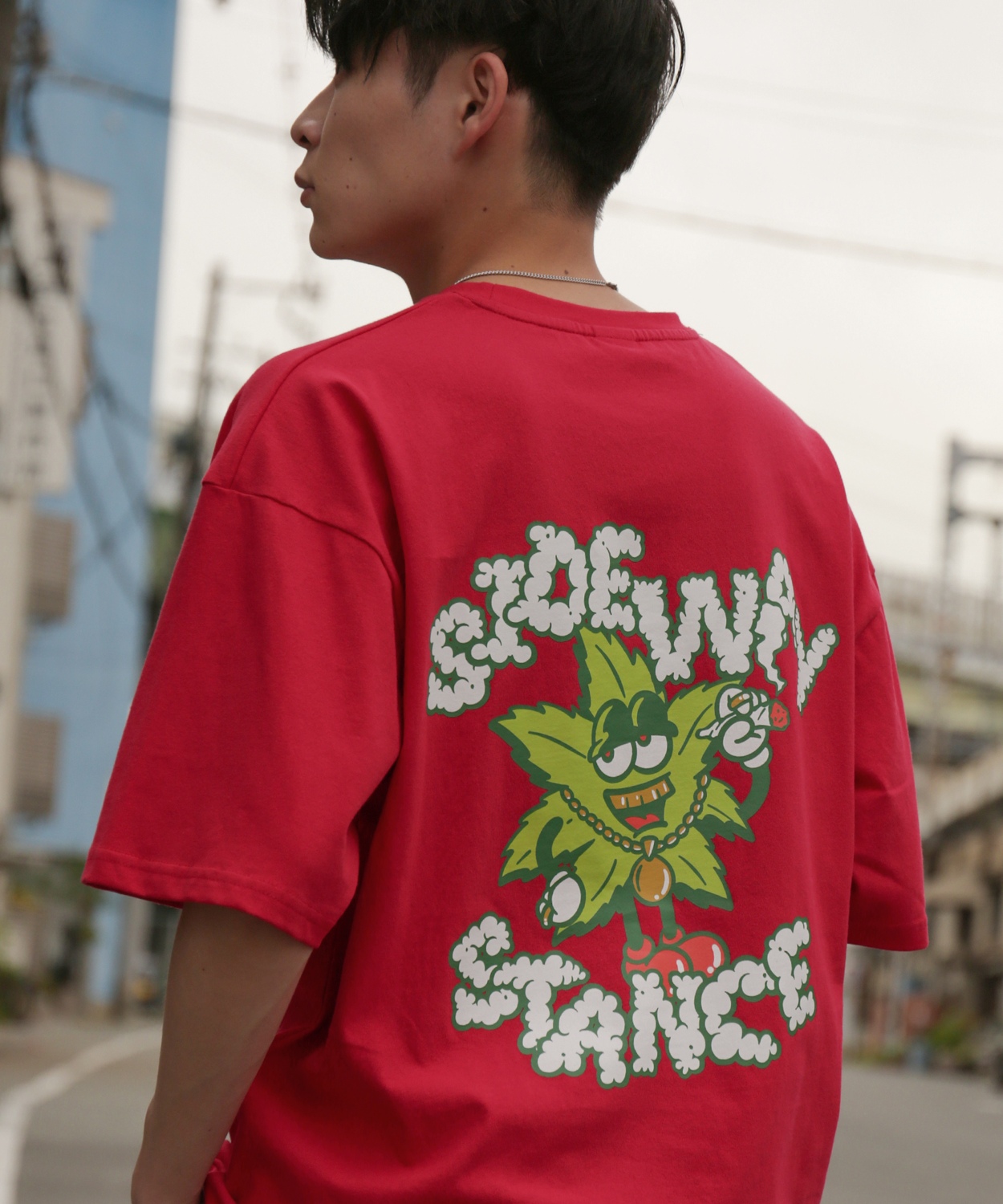 半袖Tシャツ メンズ SIDEWAY STANCE サイドウェイスタンス オリジナルプリント ヘンプリーフ グラフィック カットソー アメカジ スケーター ストリート | improves | 04