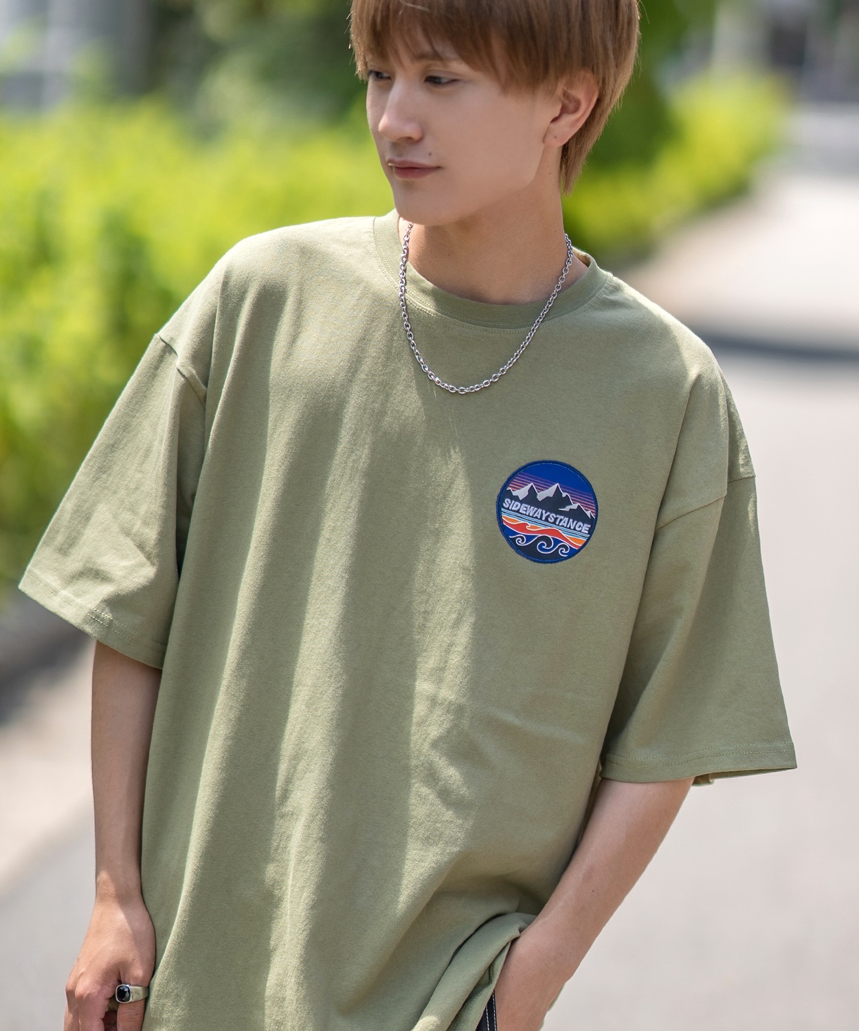 半袖Tシャツ メンズ SIDEWAY STANCE サイドウェイスタンス オリジナル マウントワッペン 刺しゅう カットソー アメカジ ストリート サーフ アウトドア | improves | 03