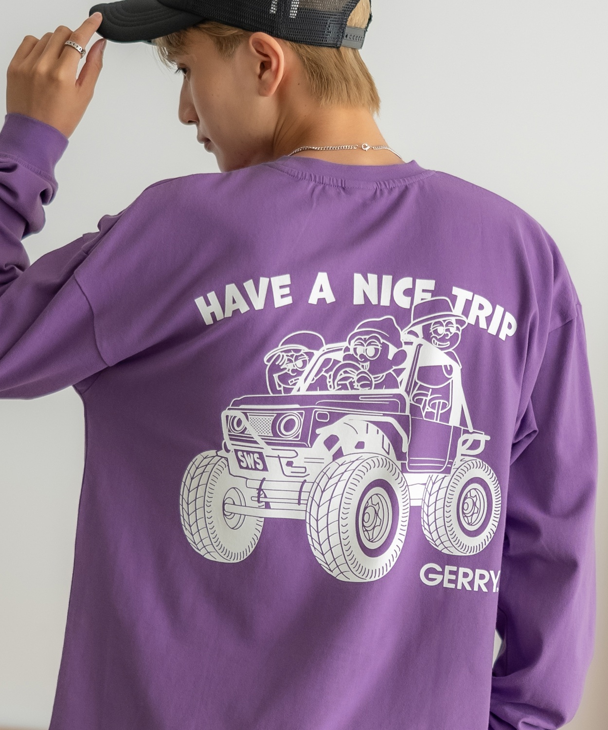 長袖Tシャツ メンズ GERRY×SIDEWAY STANCE ジェリー サイドウェイスタンス 別注 プリント ロンT ワンポイント バギーボーイ アウトドア ストリート スケーター | GERRY | 06