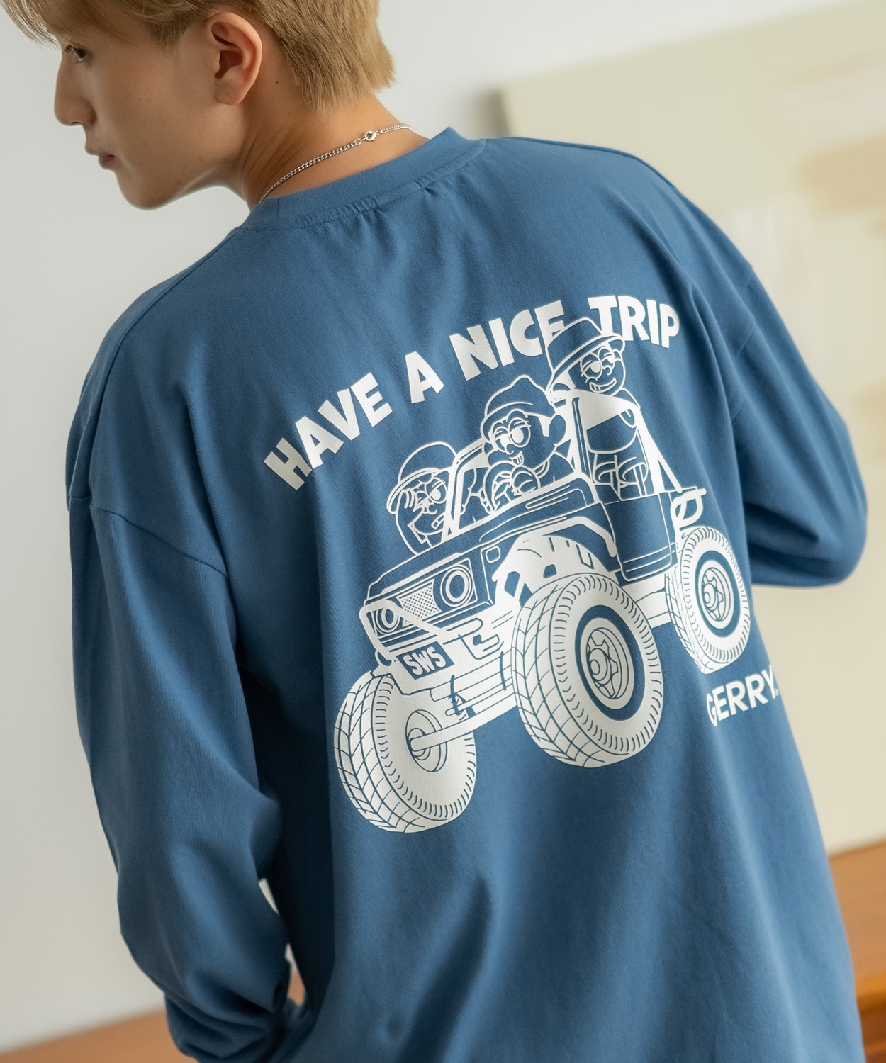 長袖Tシャツ メンズ GERRY×SIDEWAY STANCE ジェリー サイドウェイスタンス 別注 プリント ロンT ワンポイント バギーボーイ アウトドア ストリート スケーター | GERRY | 05