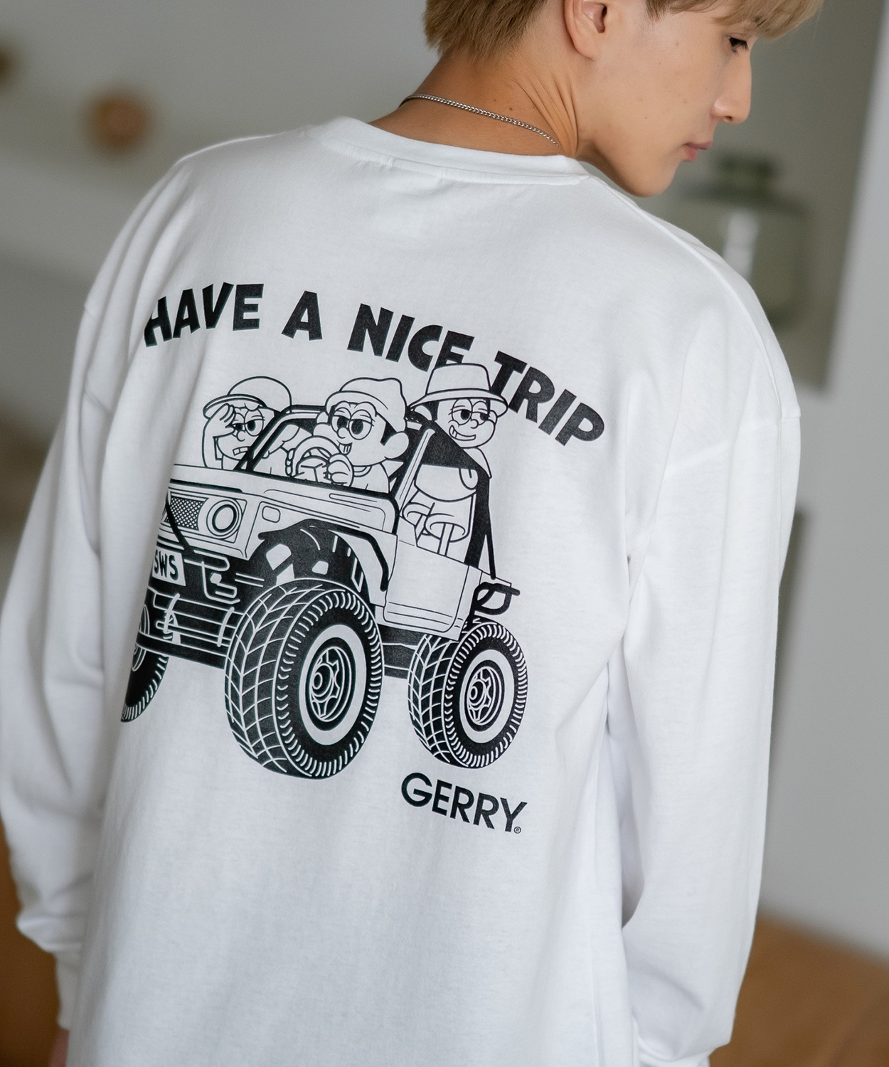 長袖Tシャツ メンズ GERRY×SIDEWAY STANCE ジェリー サイドウェイスタンス 別注 プリント ロンT ワンポイント バギーボーイ アウトドア ストリート スケーター | GERRY | 01