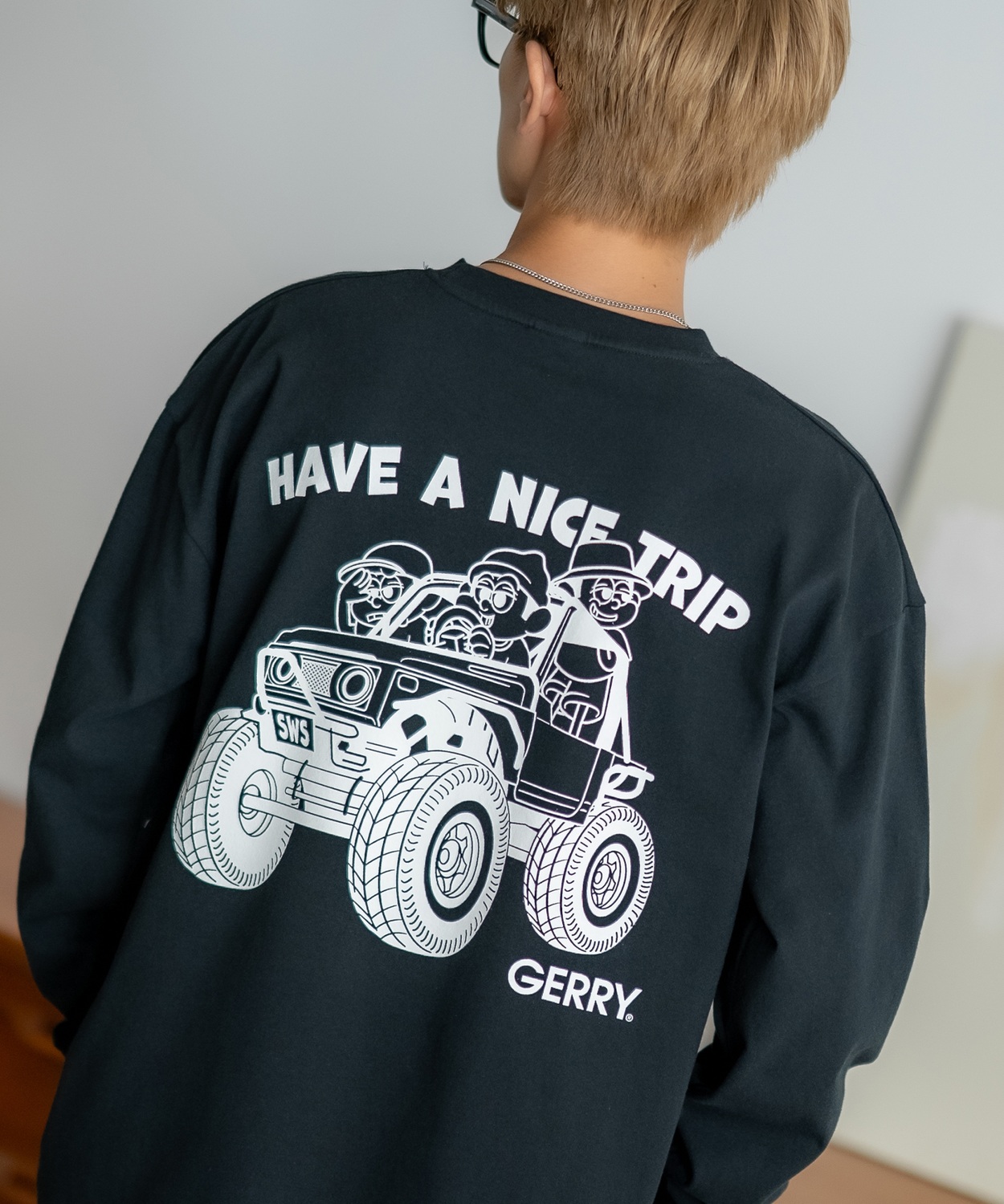 長袖Tシャツ メンズ GERRY×SIDEWAY STANCE ジェリー サイドウェイスタンス 別注 プリント ロンT ワンポイント バギーボーイ アウトドア ストリート スケーター | GERRY | 02