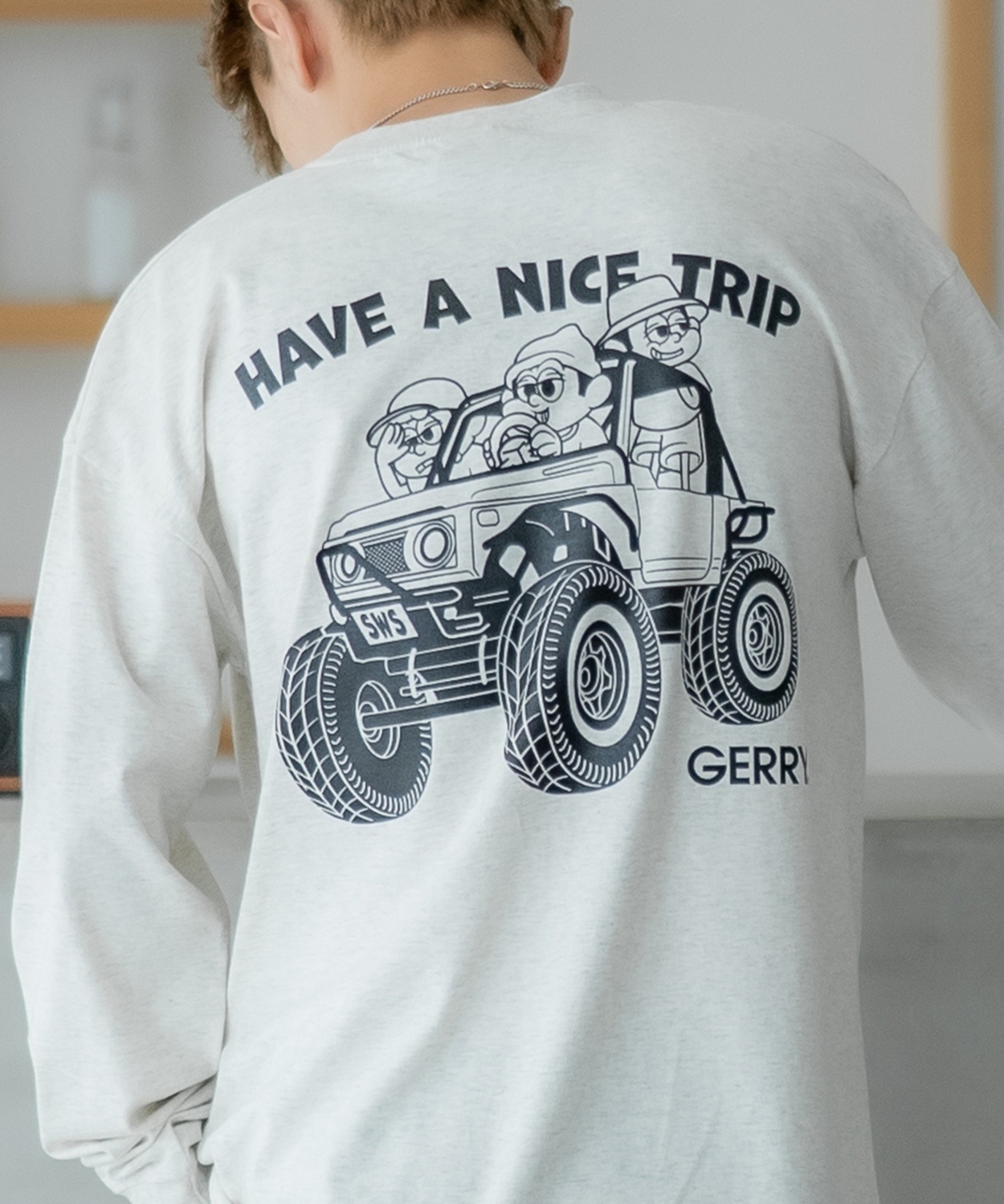 長袖Tシャツ メンズ GERRY×SIDEWAY STANCE ジェリー サイドウェイスタンス 別注 プリント ロンT ワンポイント バギーボーイ アウトドア ストリート スケーター | GERRY | 03