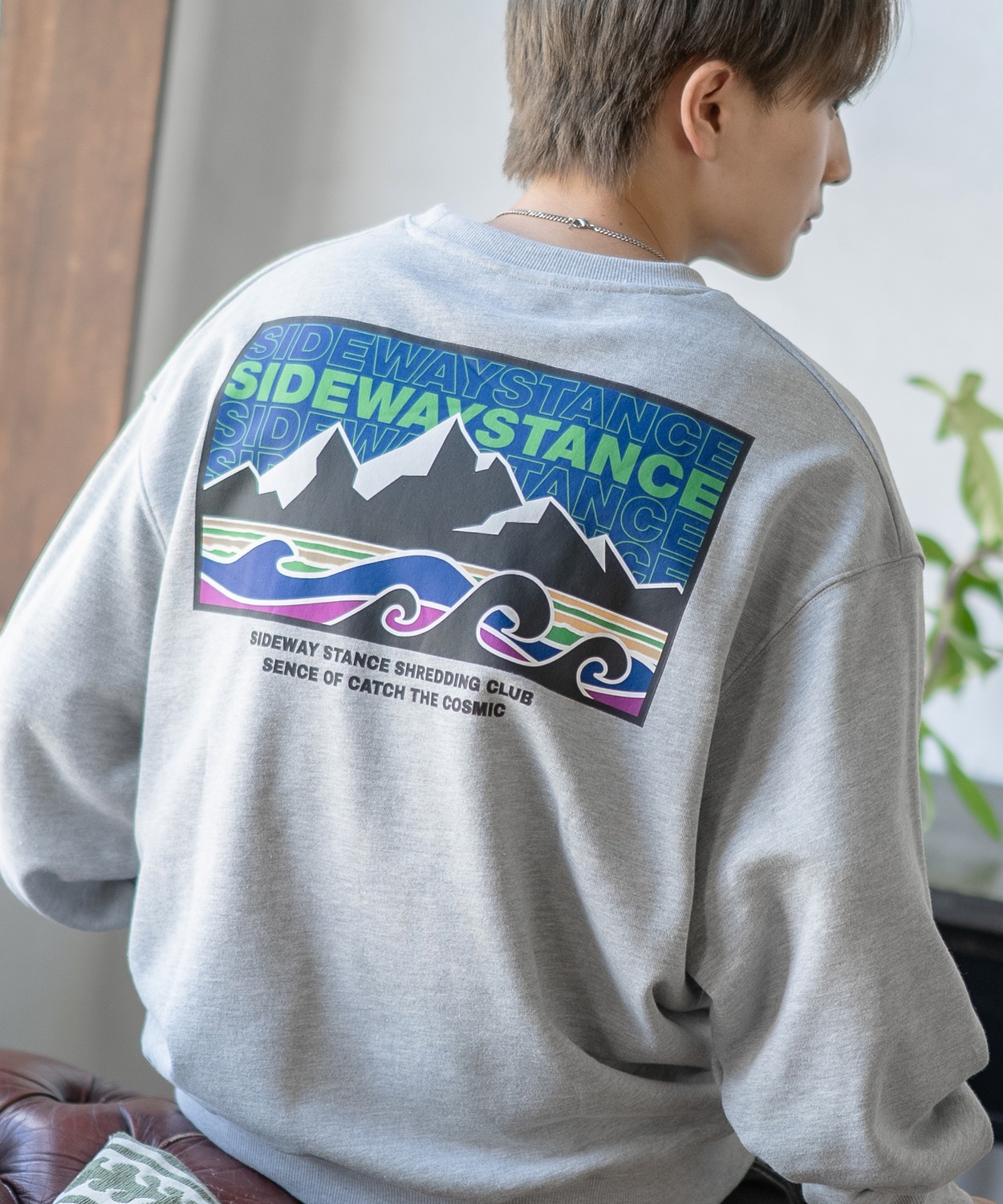 トレーナー メンズ SIDEWAY STANCE サイドウェイスタンス オリジナルプリント グラフィック スウェット ボックスロゴ オーバーサイズ アメカジ カジュアル | improves | 02