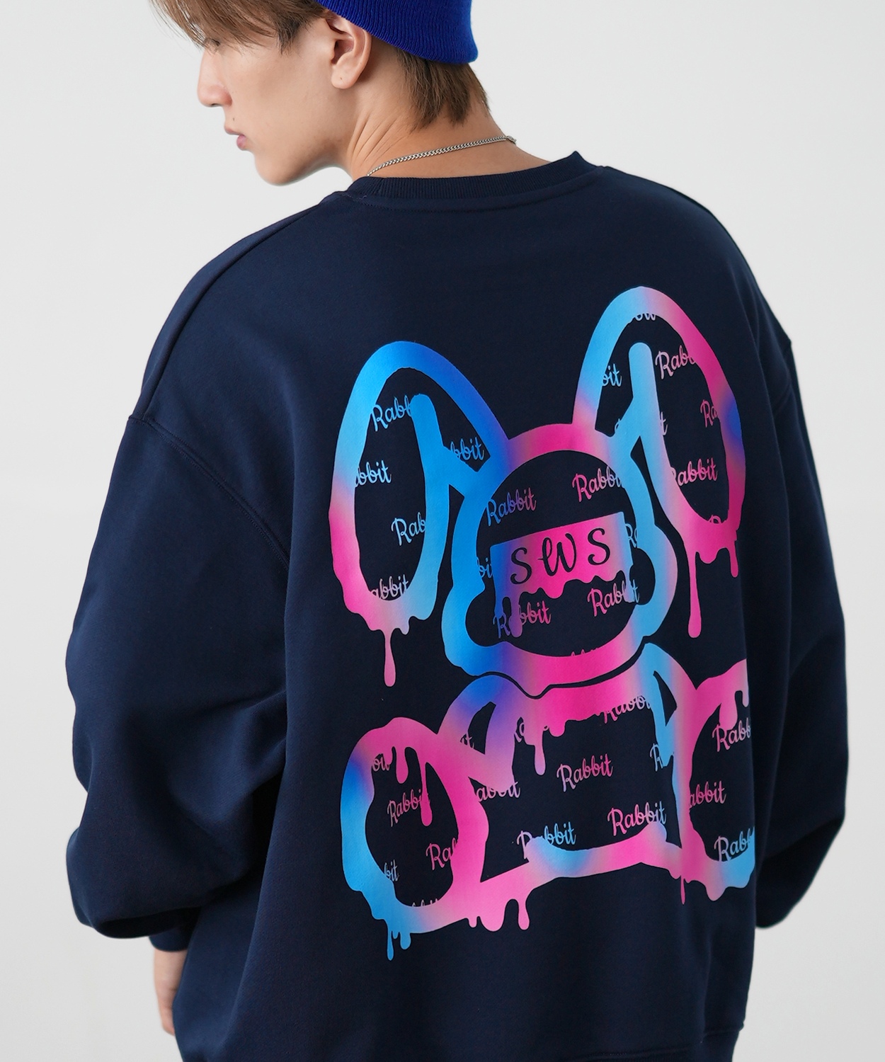 トレーナー メンズ SIDEWAY STANCE サイドウェイスタンス オリジナルプリント グラフィック スウェット グラデーション オーバーサイズ アメカジ カジュアル | improves | 03