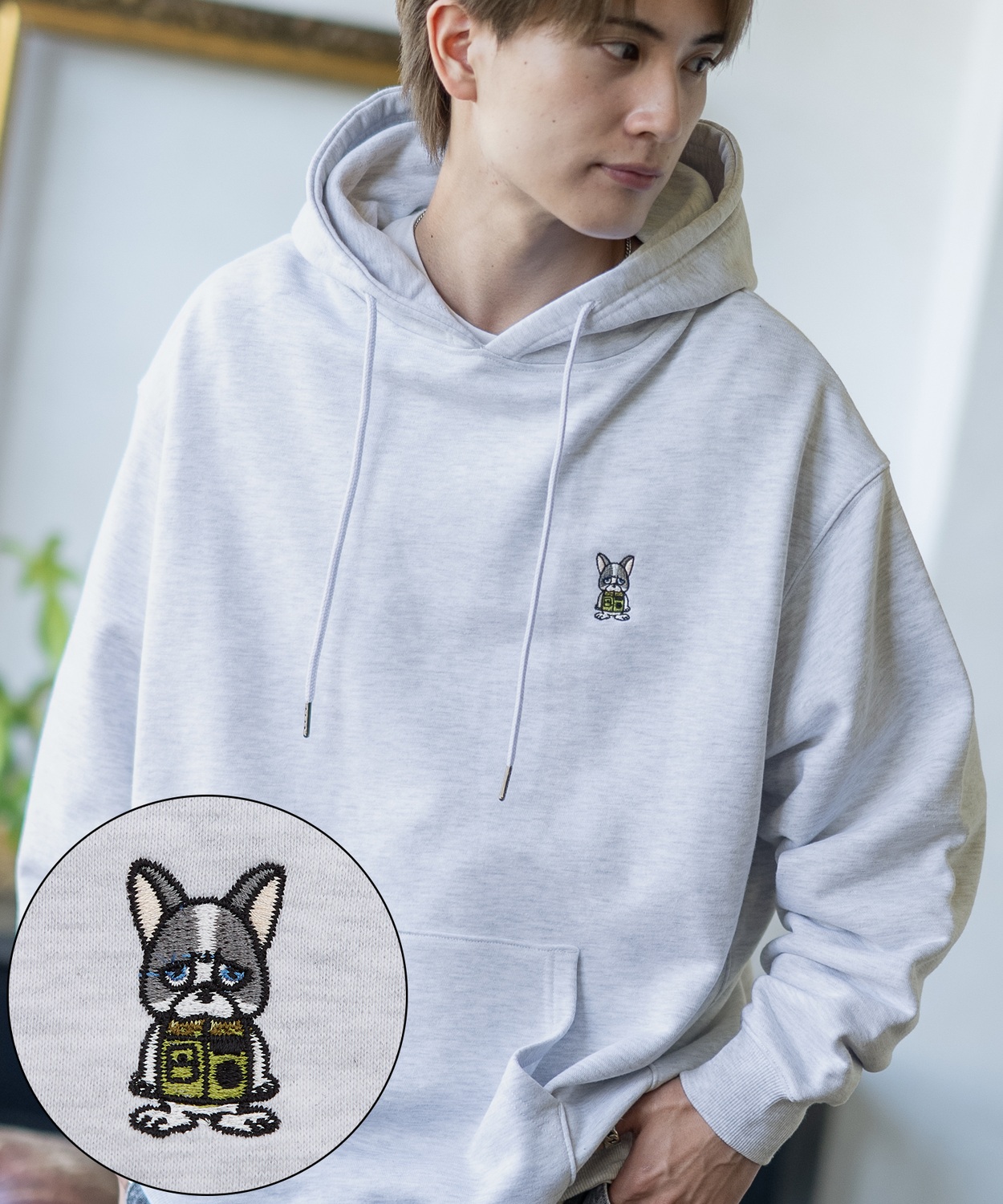 パーカー メンズ SIDEWAY STANCE サイドウェイスタンス オリジナル ワンポイント 刺しゅう スウェットプルパーカー 大きめ カジュアル スケーター ストリート | improves | 06